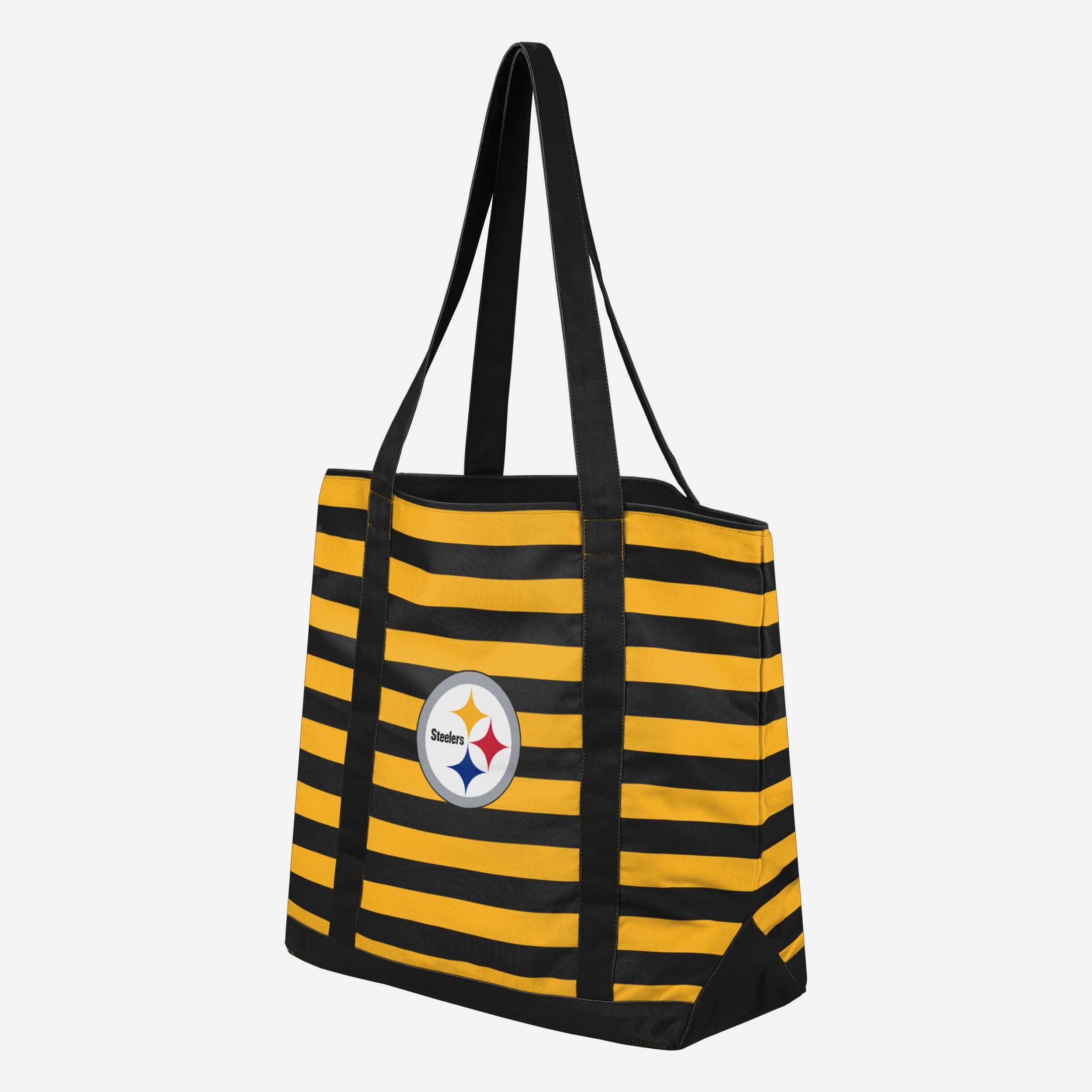 Pittsburgh Steelers Team Stripe Canvas Tote Bag - Image 2