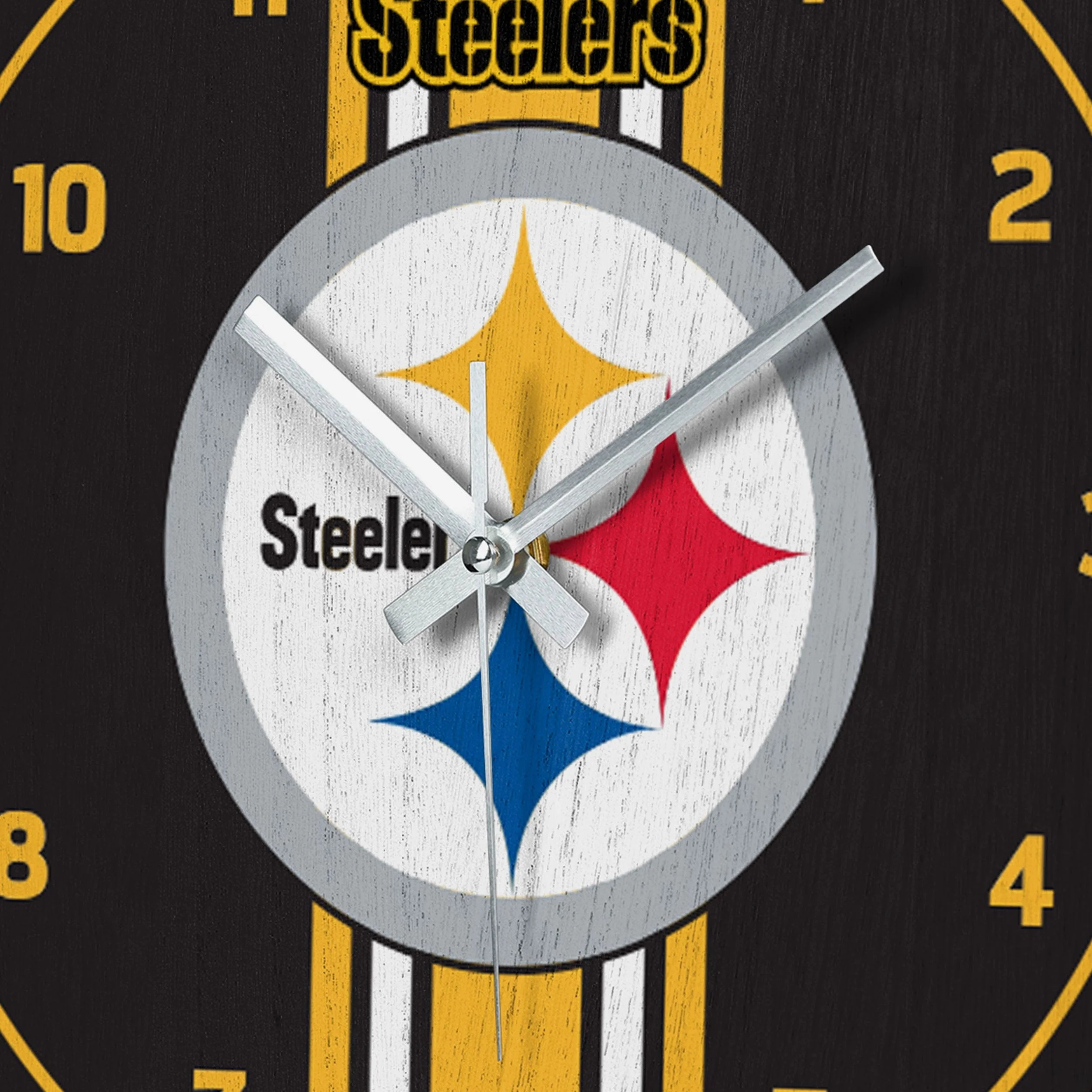 Pittsburgh Steelers Team Stripe Clock - Image 3