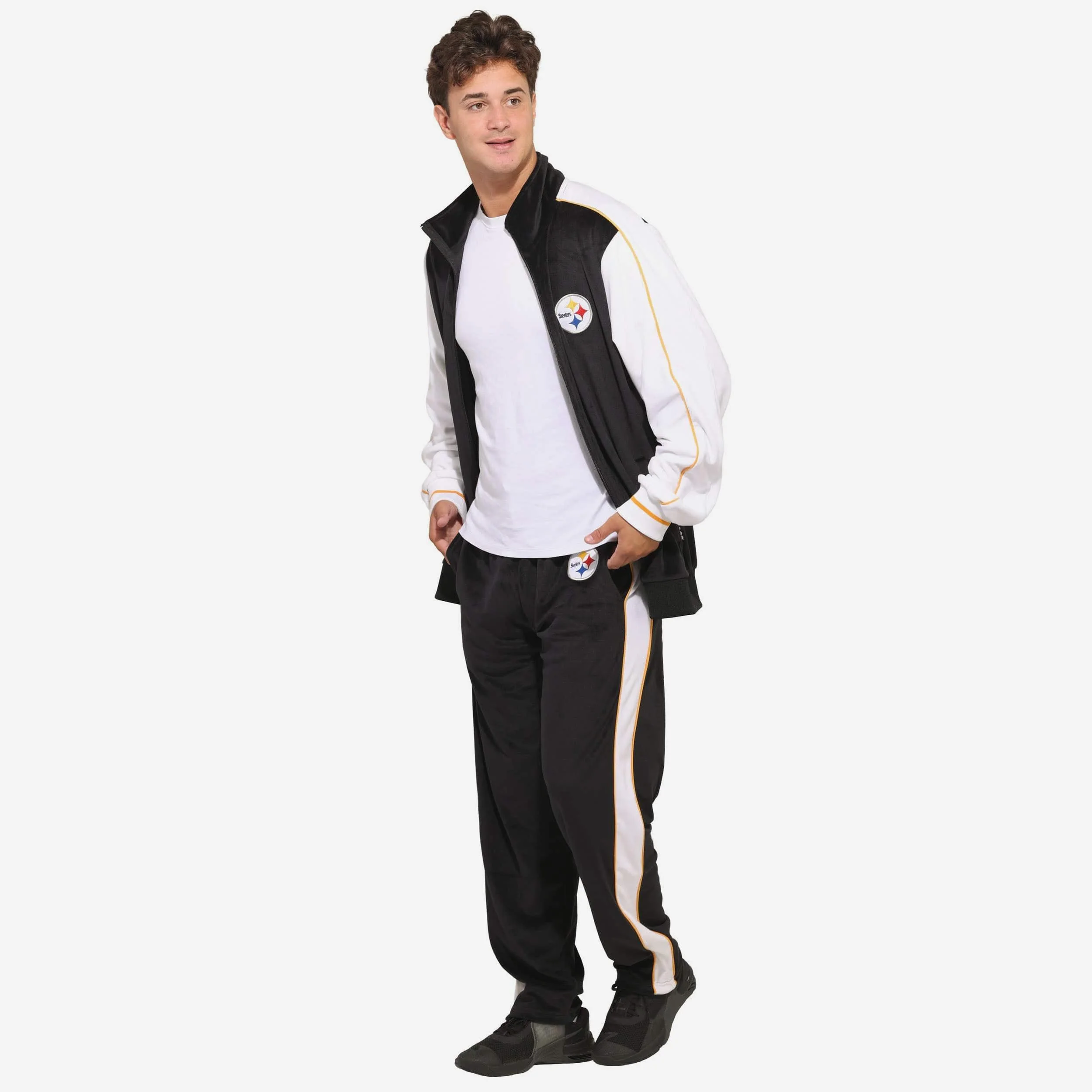 Pittsburgh Steelers Two Tone Velour Pants - Image 5