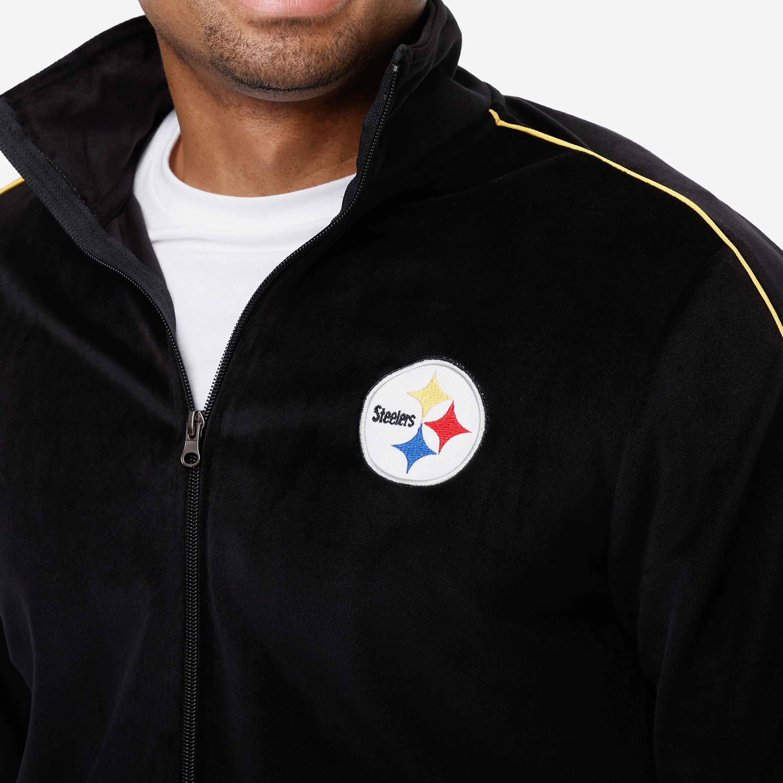 Pittsburgh Steelers Velour Zip Up Top - Image 3