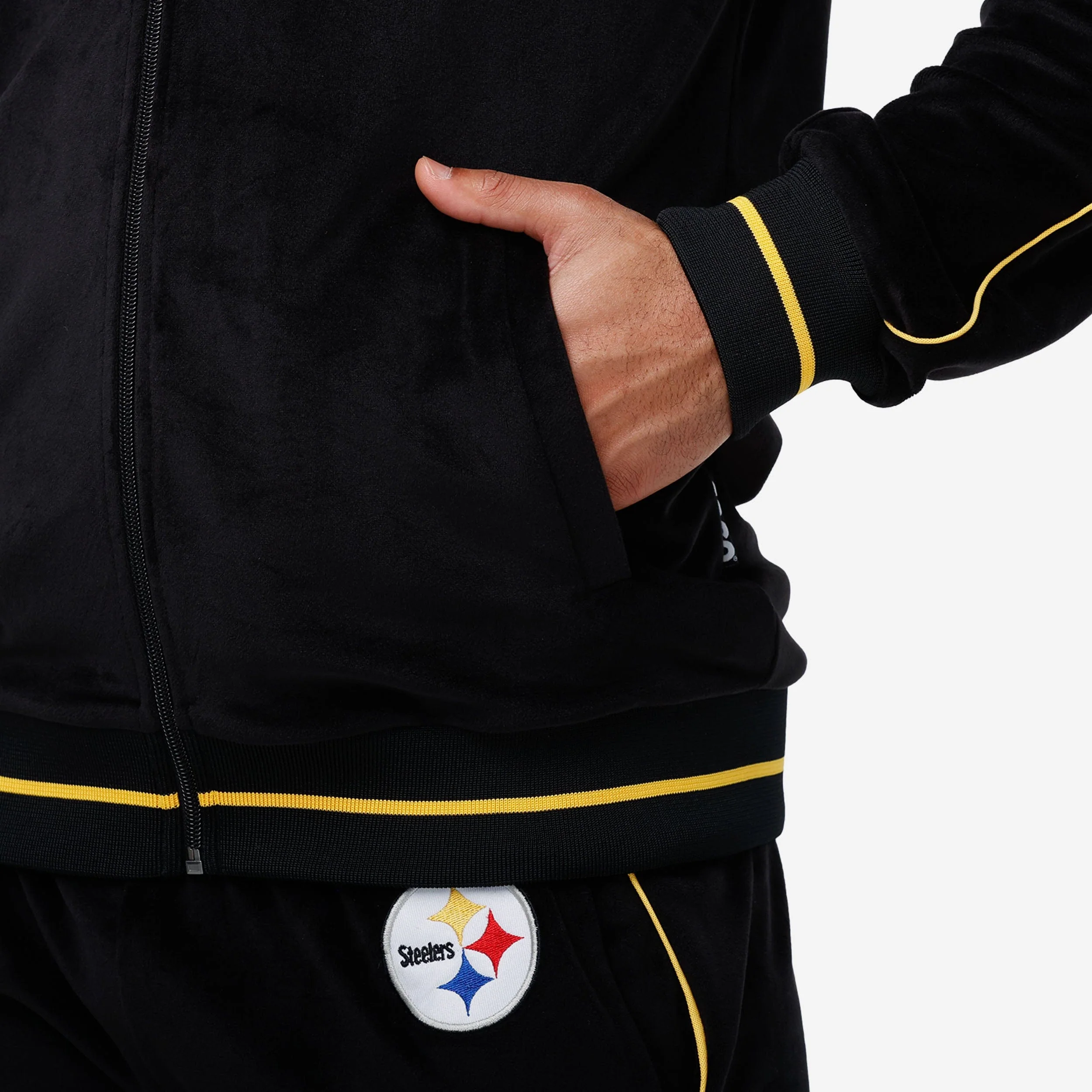 Pittsburgh Steelers Velour Zip Up Top - Image 4