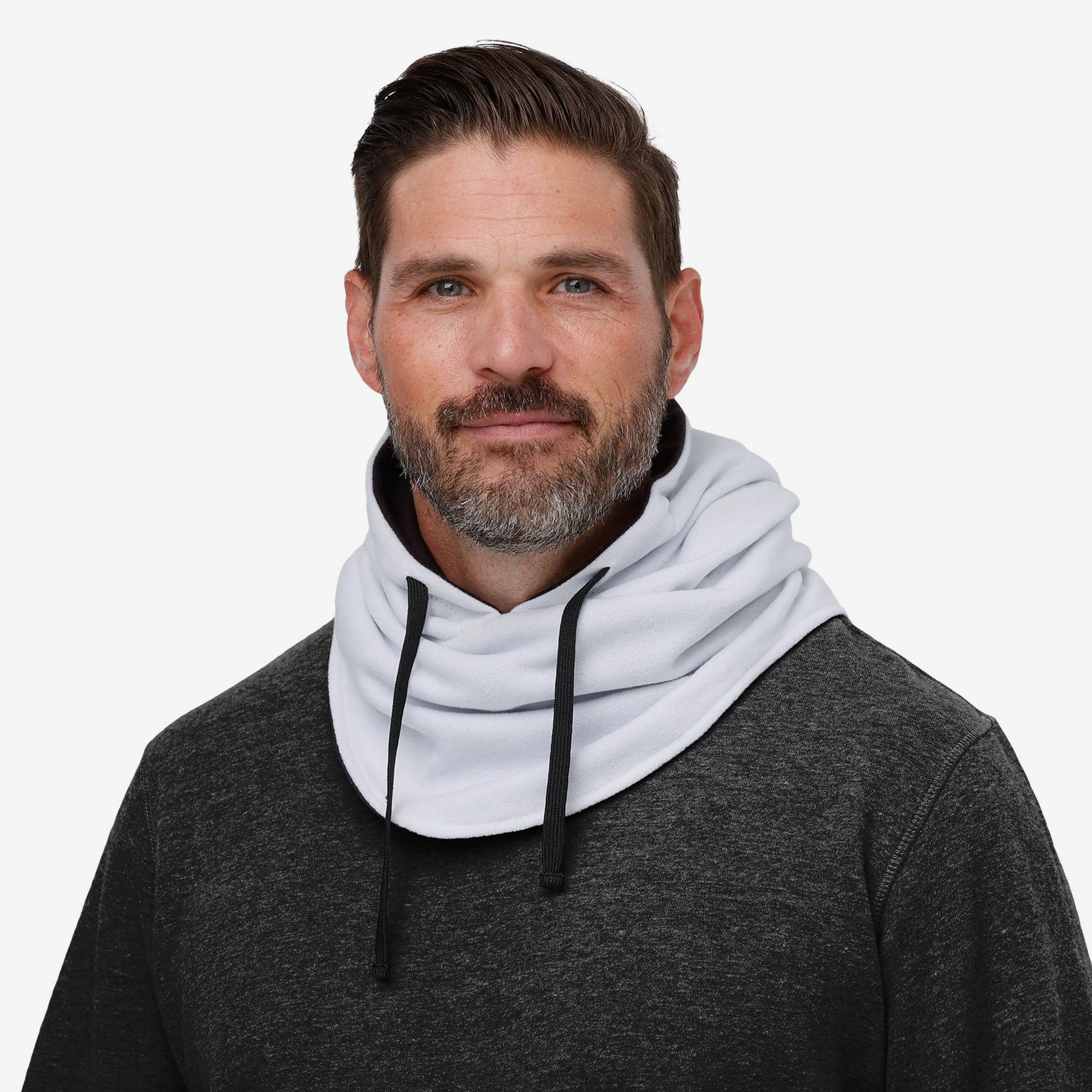 Pittsburgh Steelers White Drawstring Hooded Gaiter - Image 4