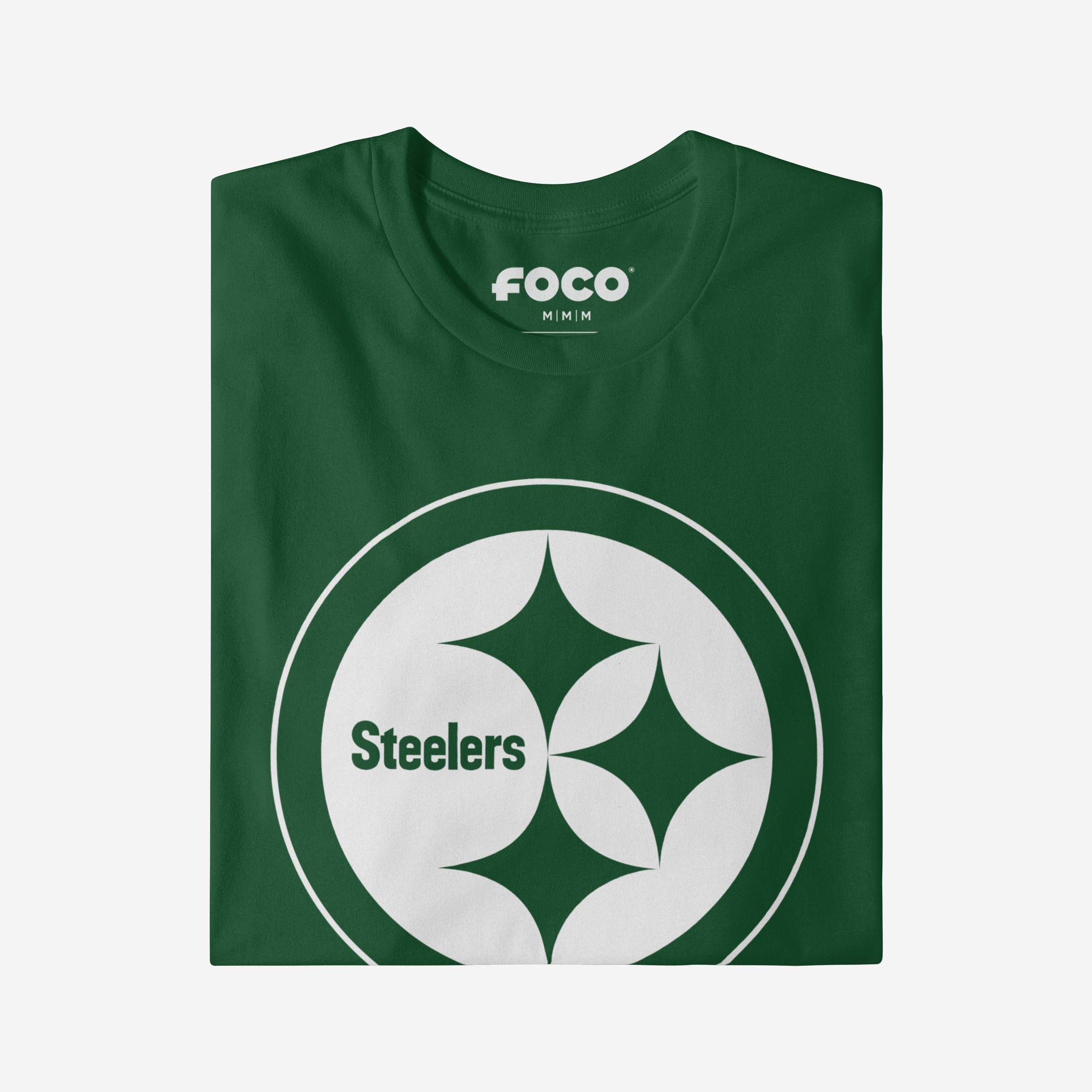 Pittsburgh Steelers White Logo T-Shirt - Image 3