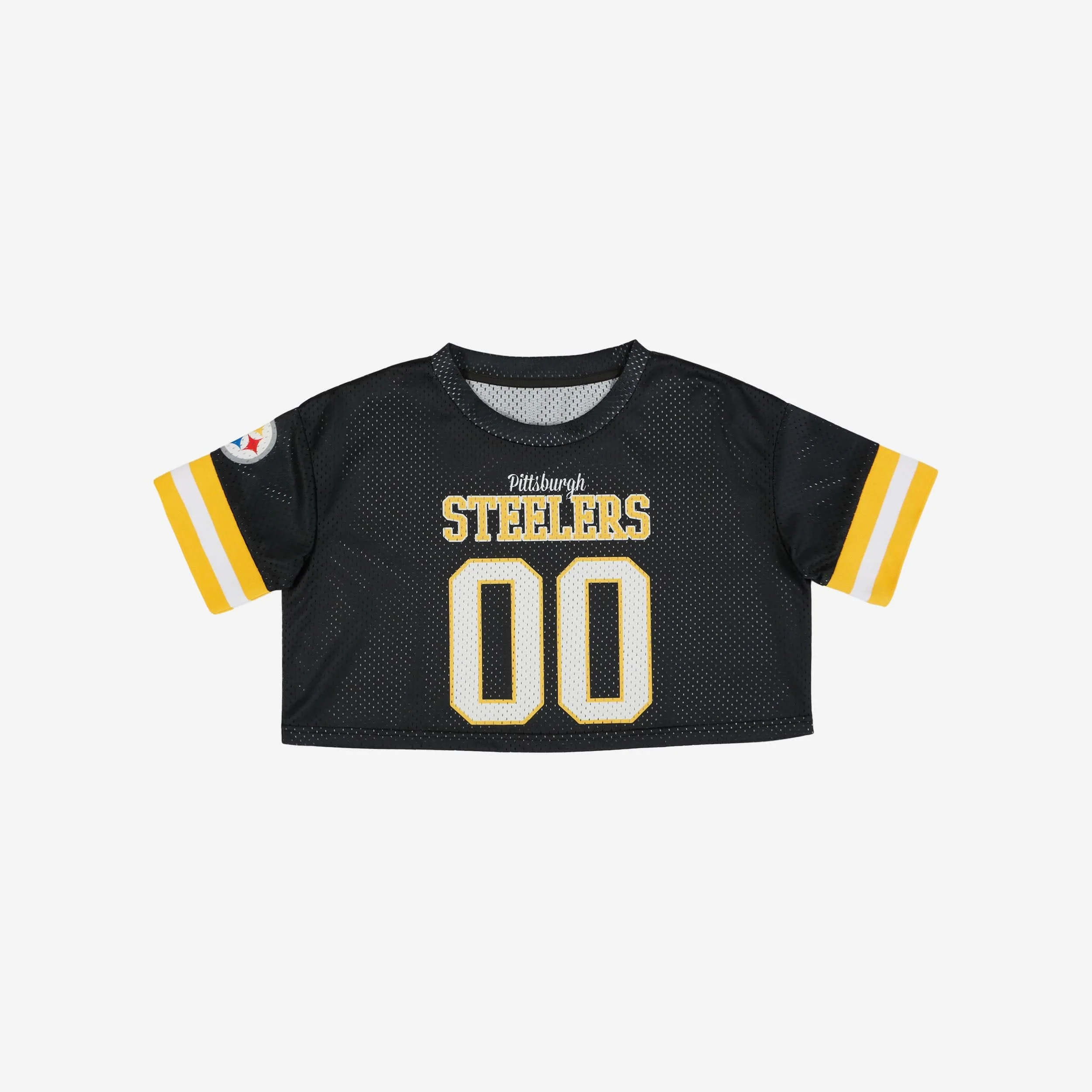 Pittsburgh Steelers Womens Gameday Mesh Crop Top - Image 3