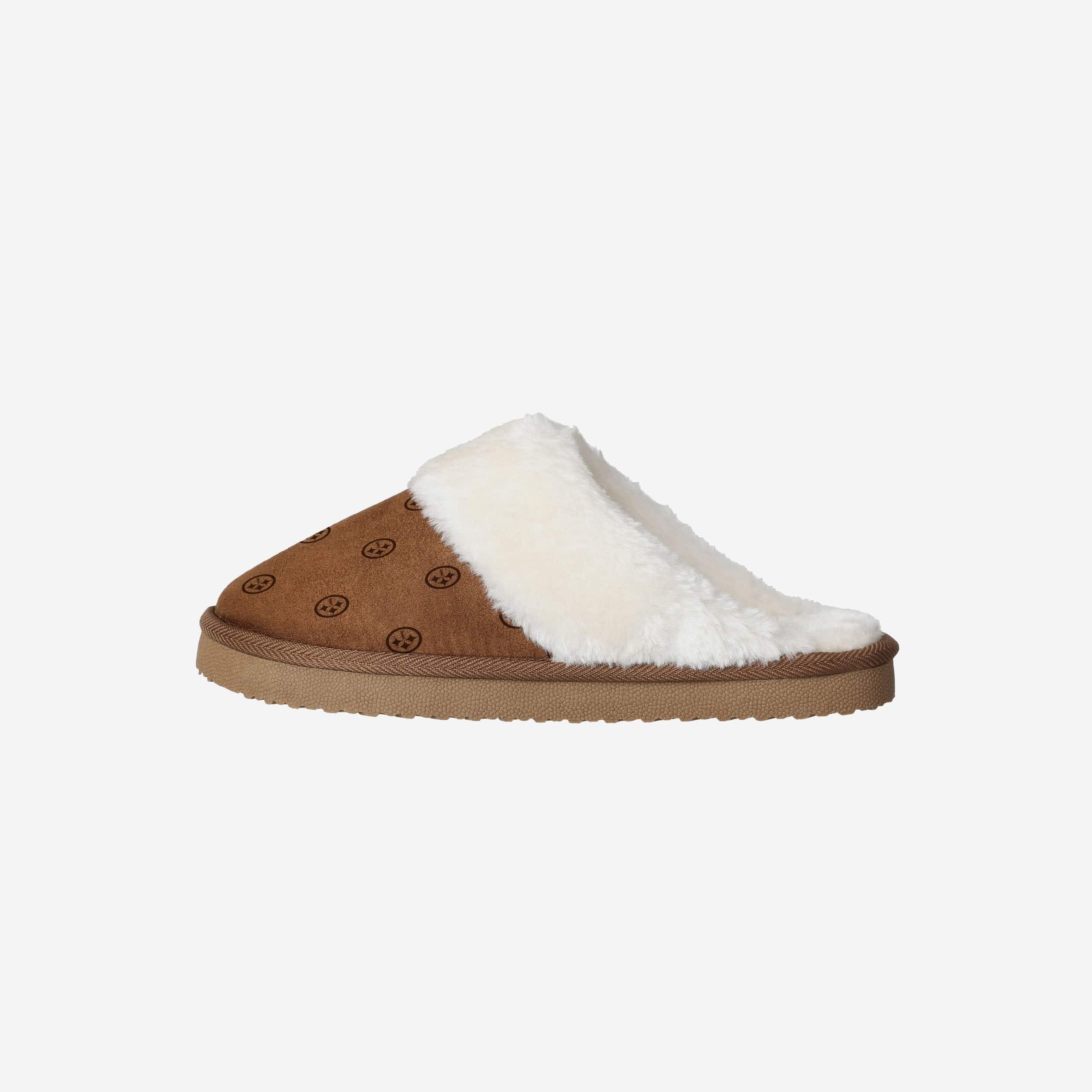 Pittsburgh Steelers Womens Repeat Logo Moccasin Slipper