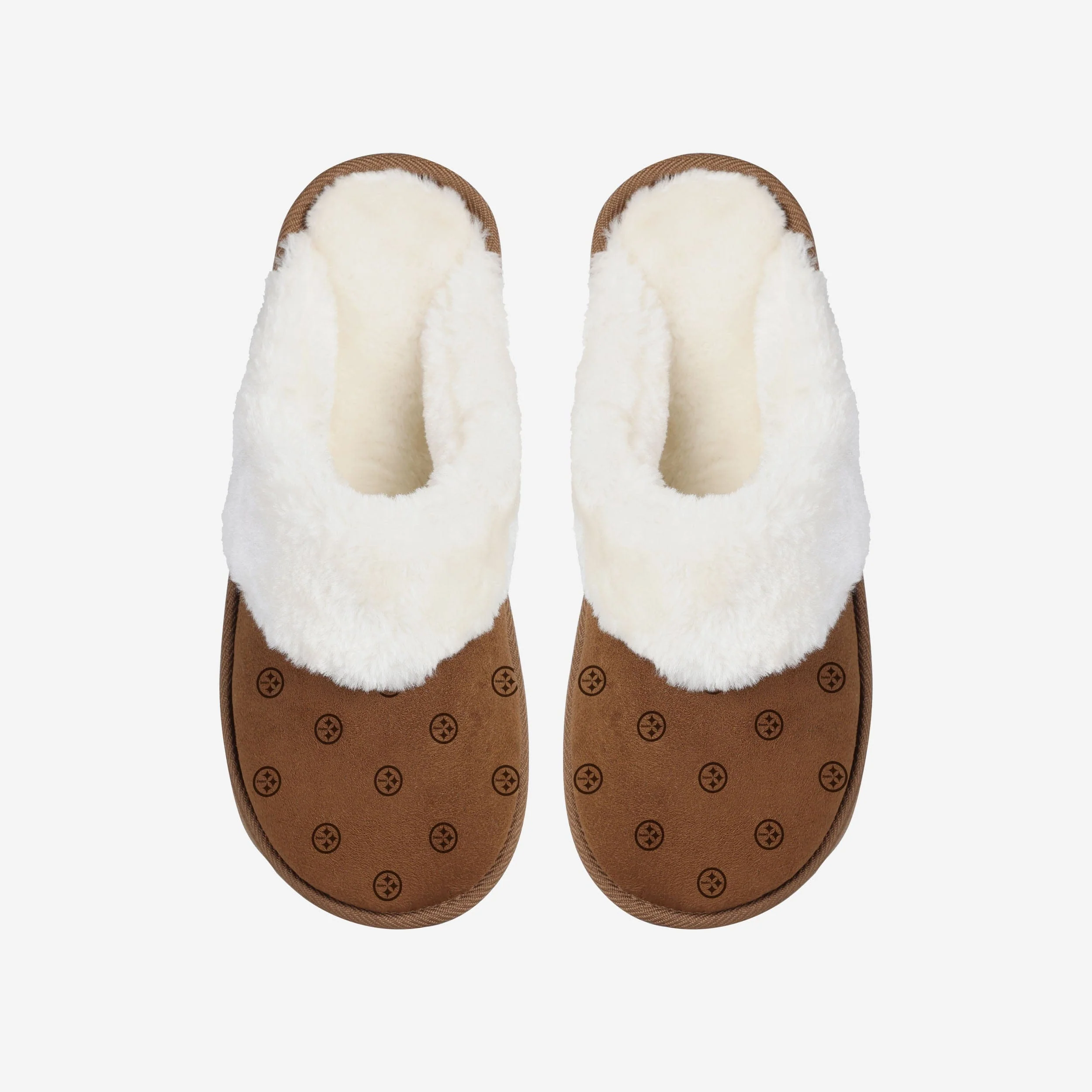 Pittsburgh Steelers Womens Repeat Logo Moccasin Slipper - Image 2