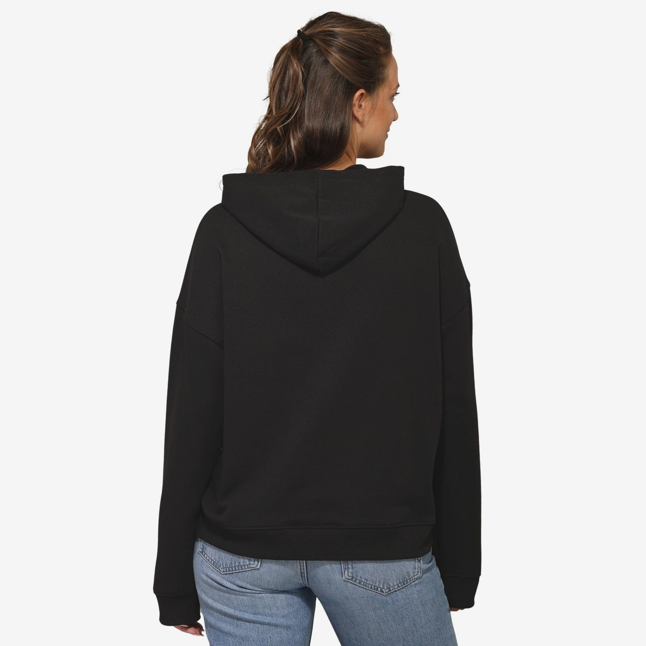 Pittsburgh Steelers Womens Rhinestone Logo Oversized Hoodie - Image 3
