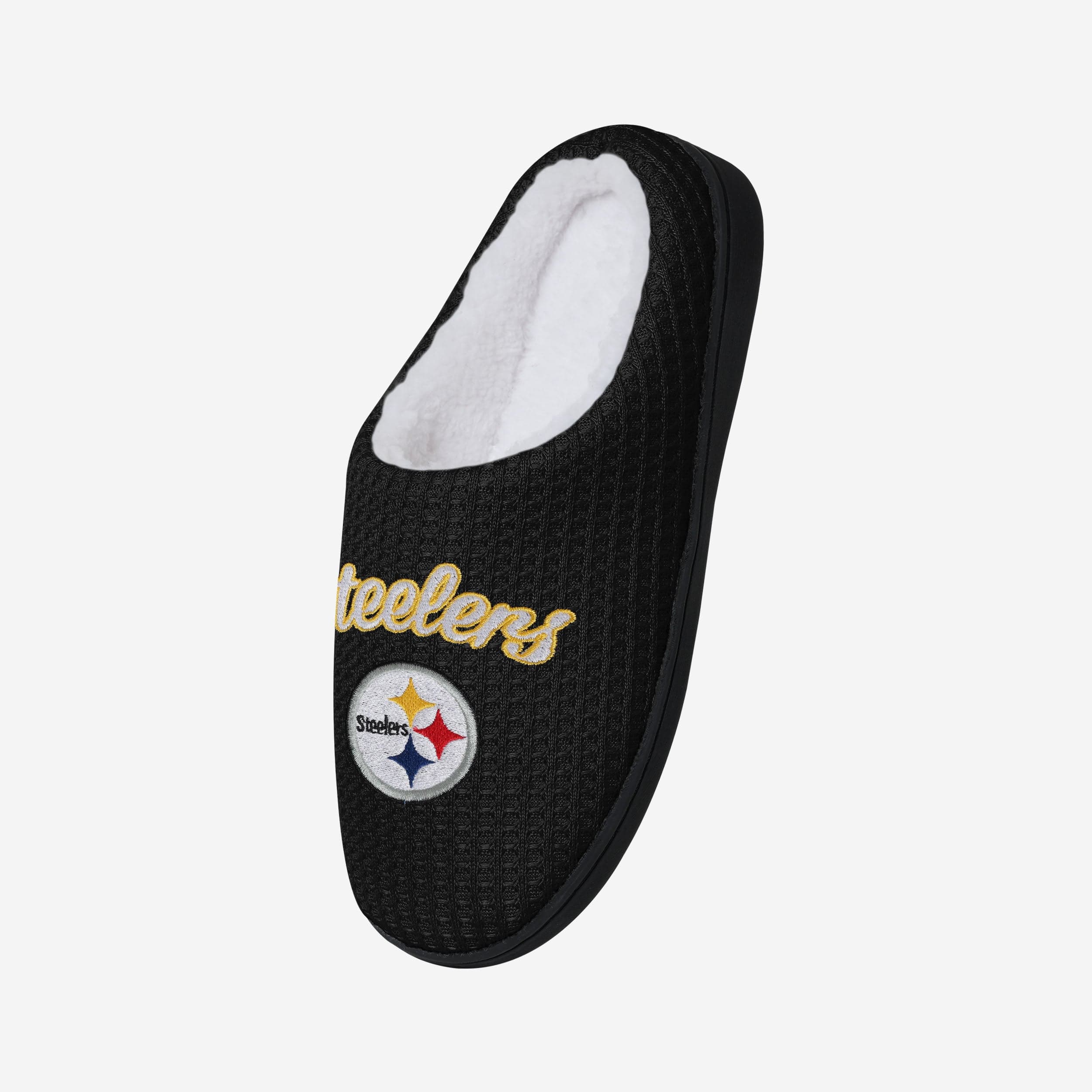 Pittsburgh Steelers Womens Sherpa Lined Memory Foam Slipper - Image 3