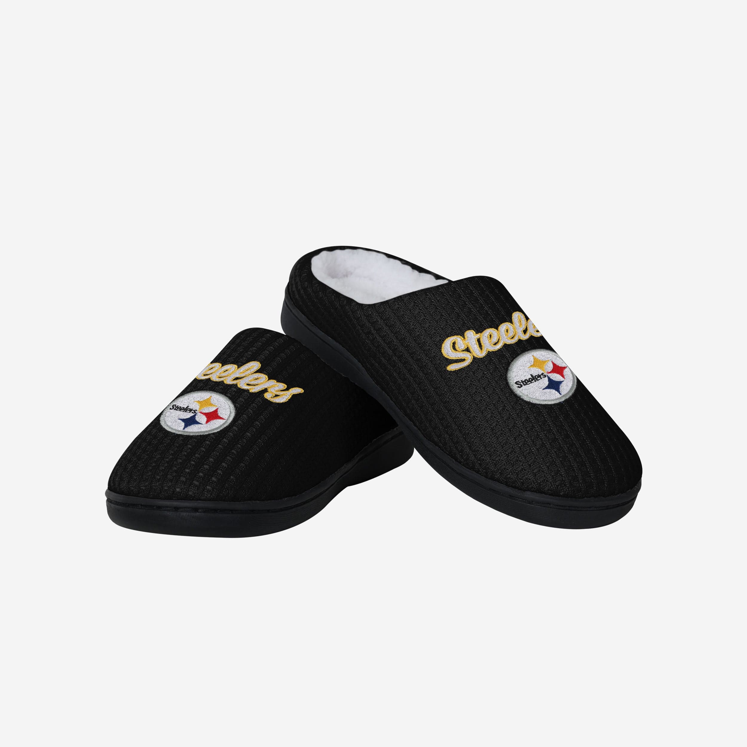 Pittsburgh Steelers Womens Sherpa Lined Memory Foam Slipper - Image 4
