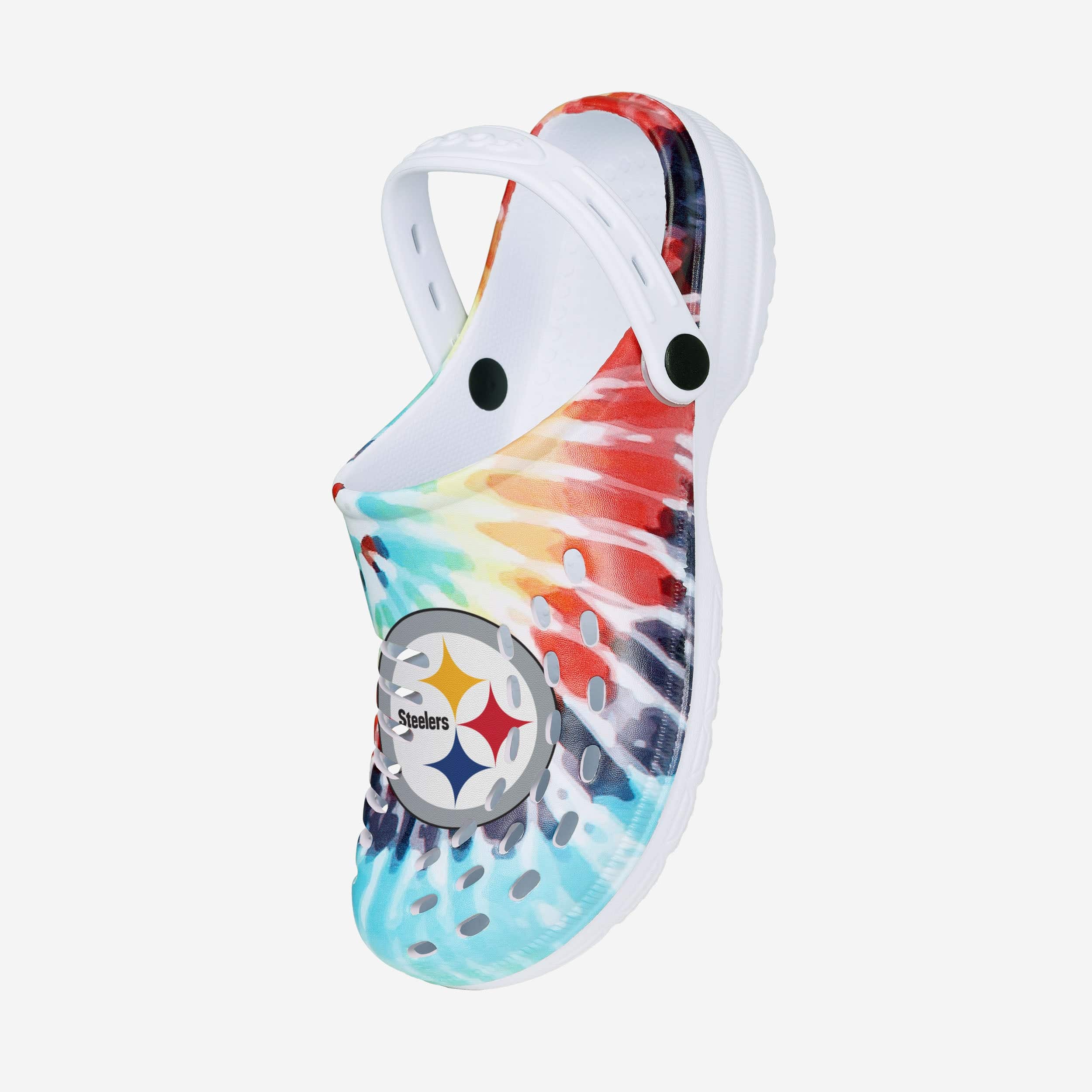Pittsburgh Steelers Womens Tie-Dye Clog With Strap - Image 2