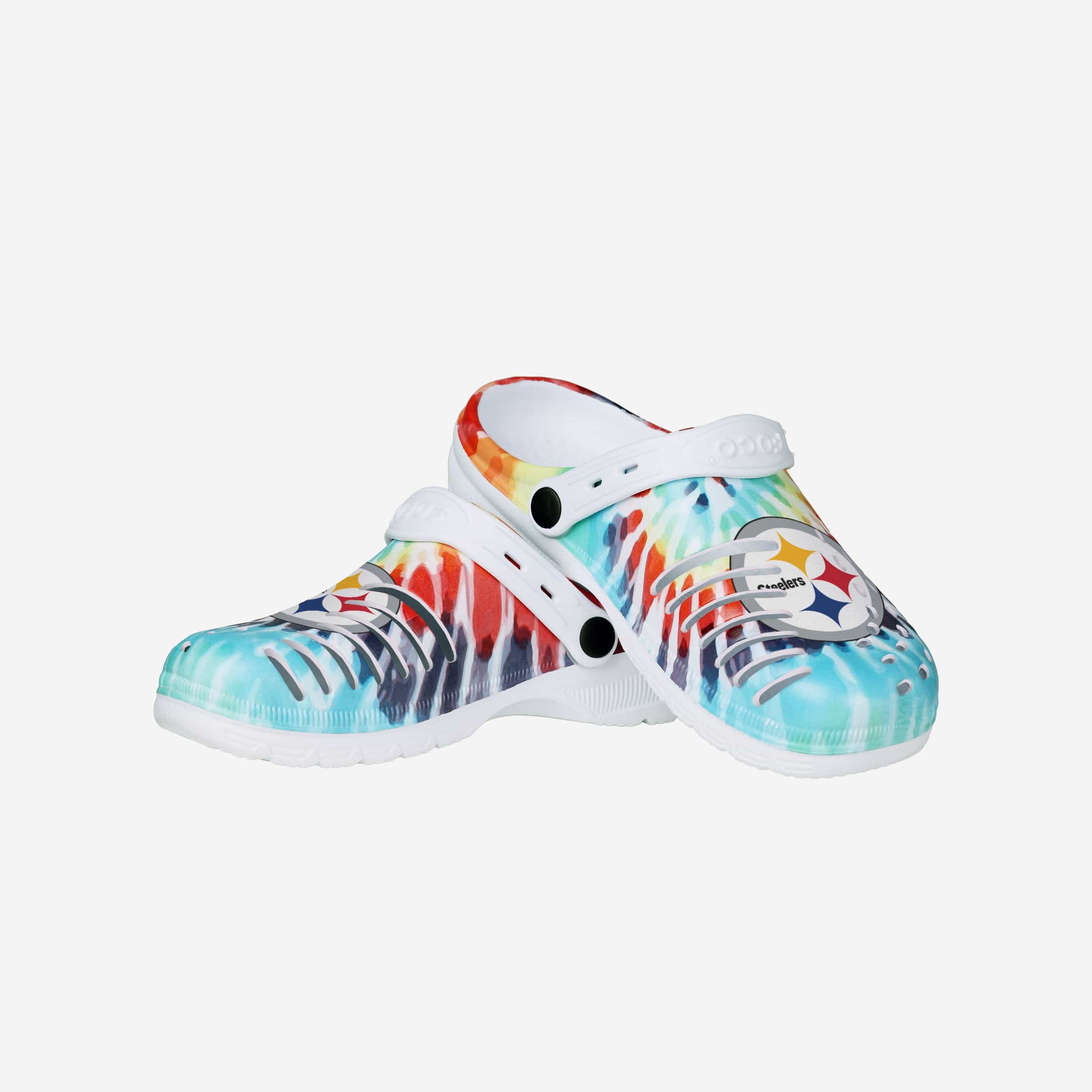Pittsburgh Steelers Womens Tie-Dye Clog With Strap - Image 3