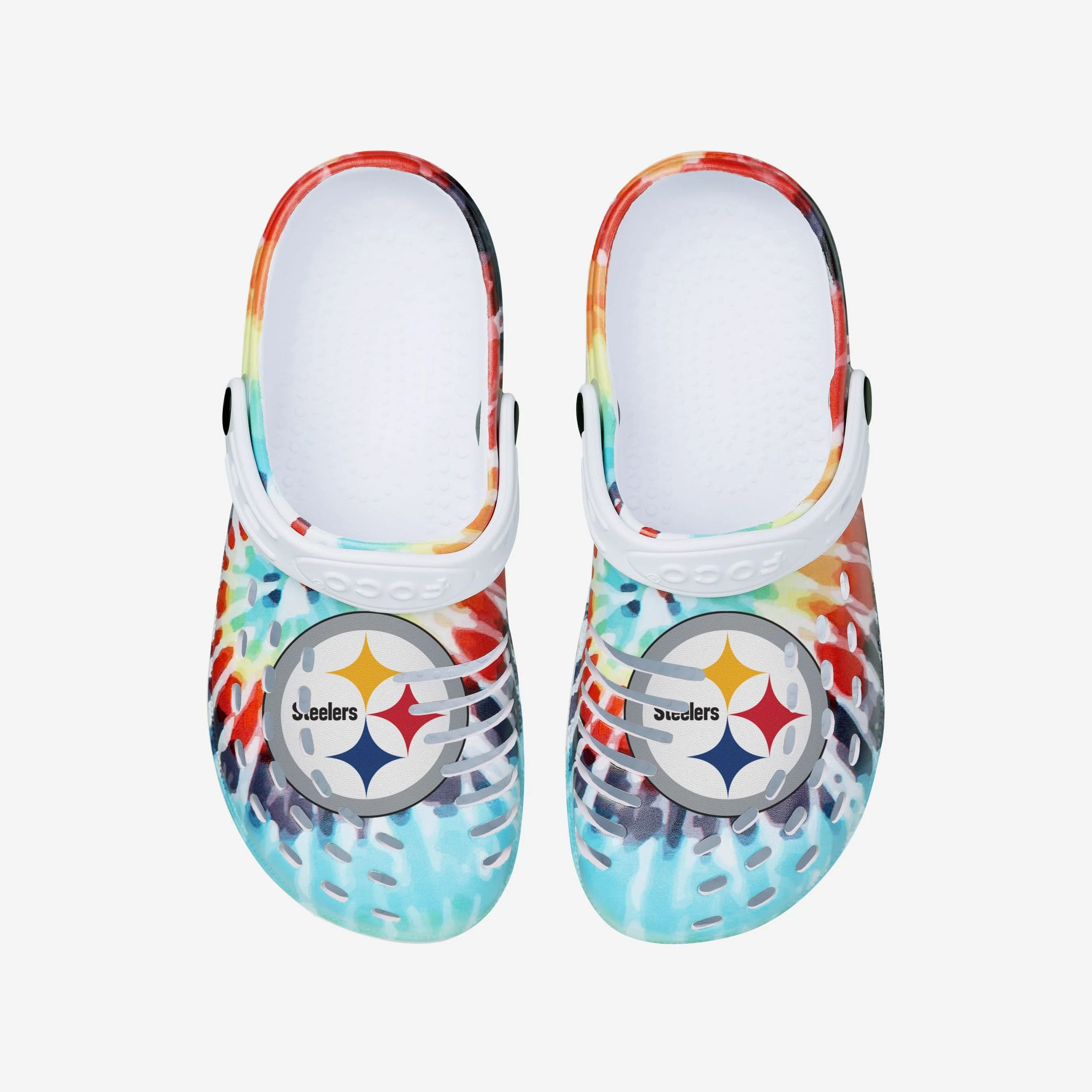 Pittsburgh Steelers Womens Tie-Dye Clog With Strap - Image 4