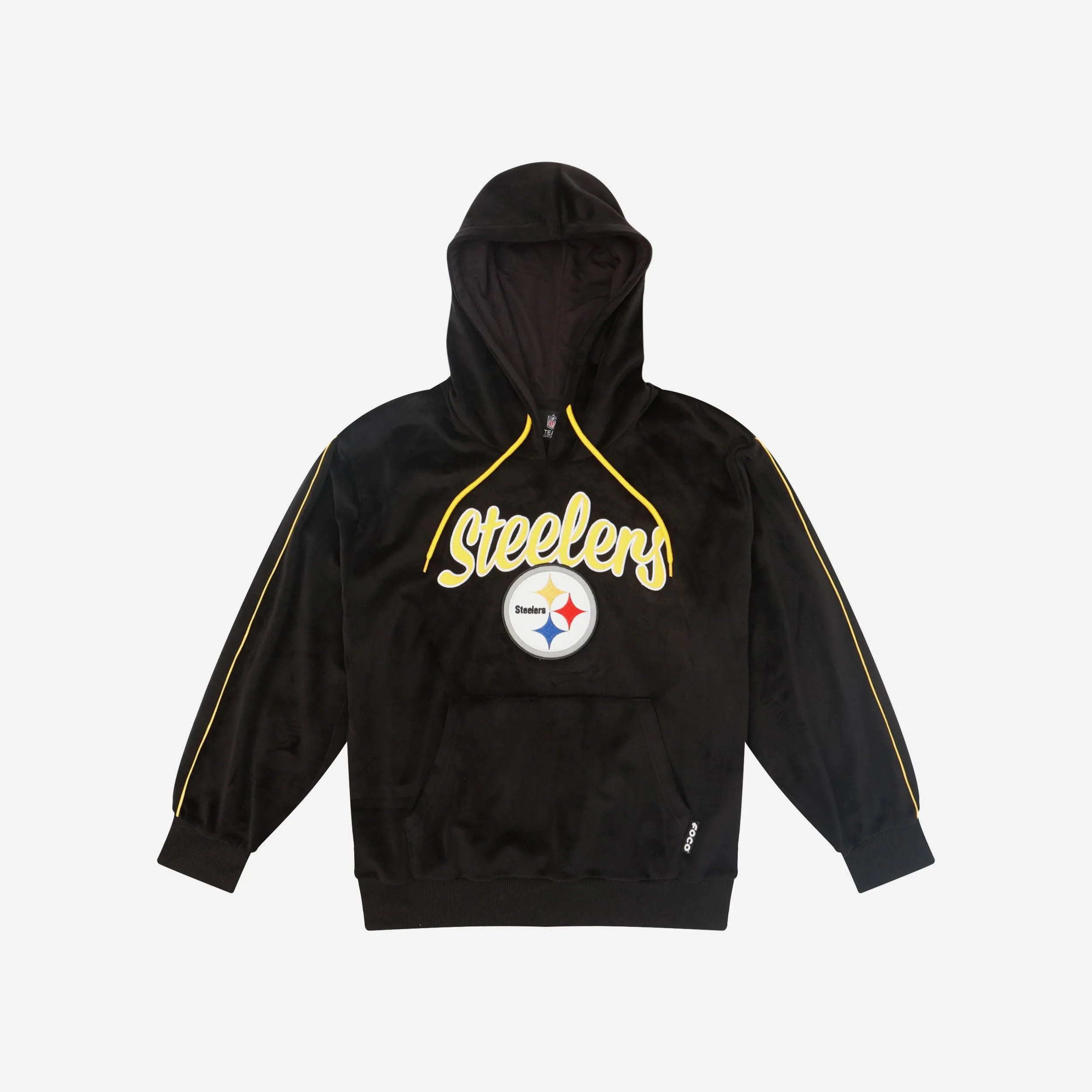 Pittsburgh Steelers Womens Velour Hooded Sweatshirt - Image 5