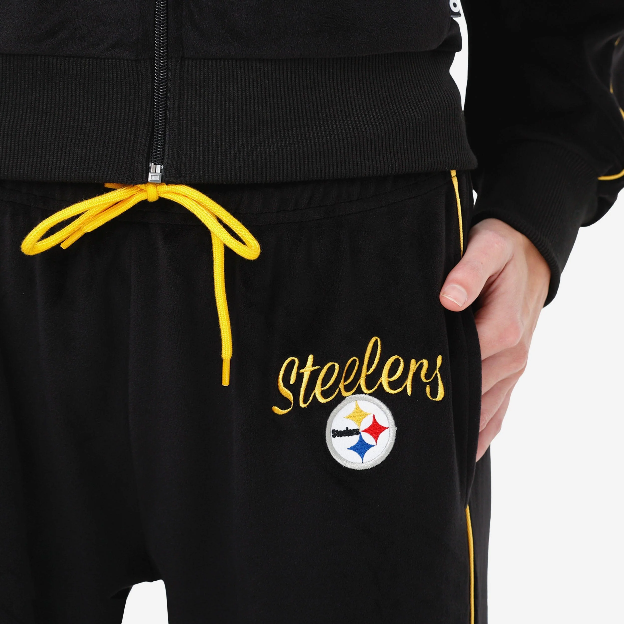 Pittsburgh Steelers Womens Velour Pants - Image 3