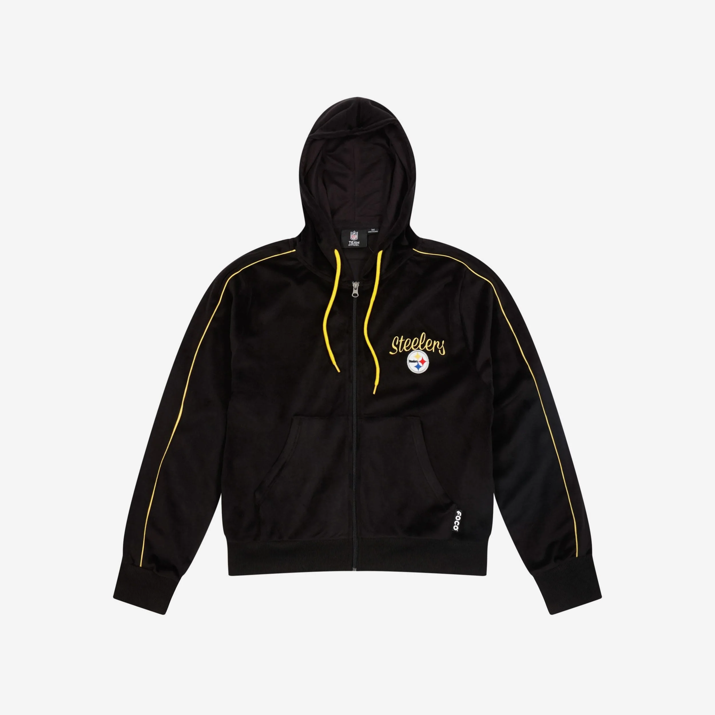 Pittsburgh Steelers Womens Velour Zip Up Top - Image 4