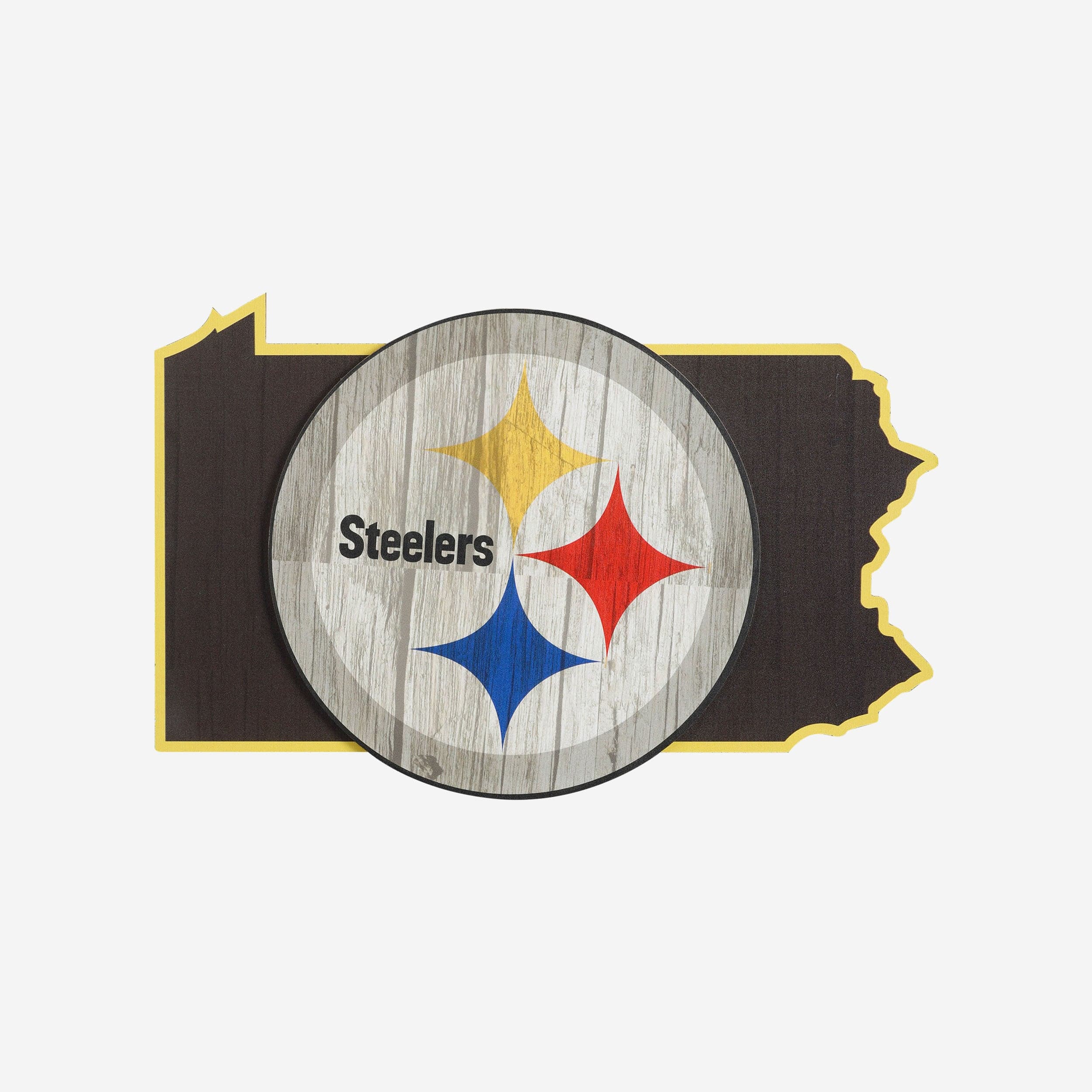 Pittsburgh Steelers Wood State Sign