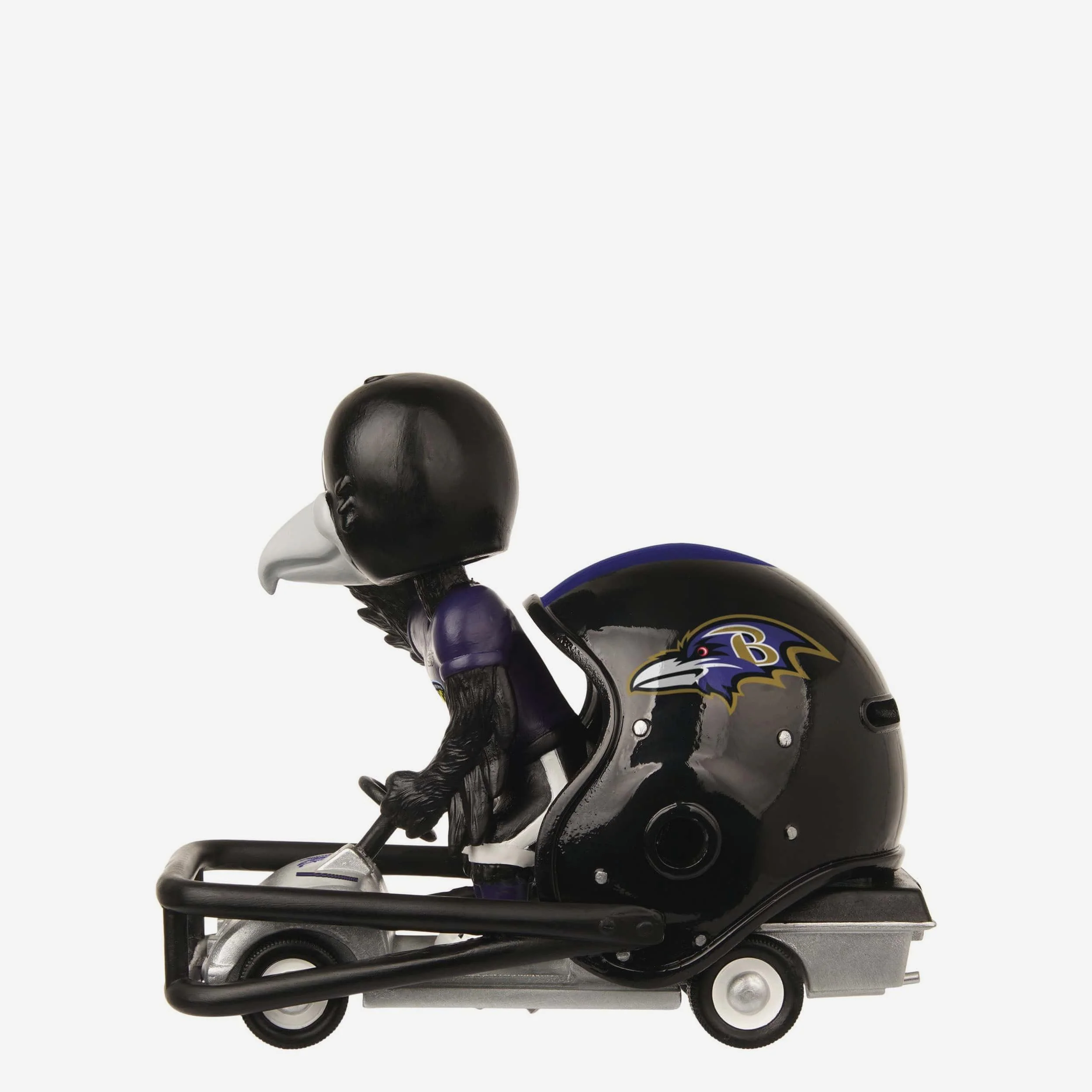 Poe Baltimore Ravens Helmet Cart Mascot Bobblehead - Image 5