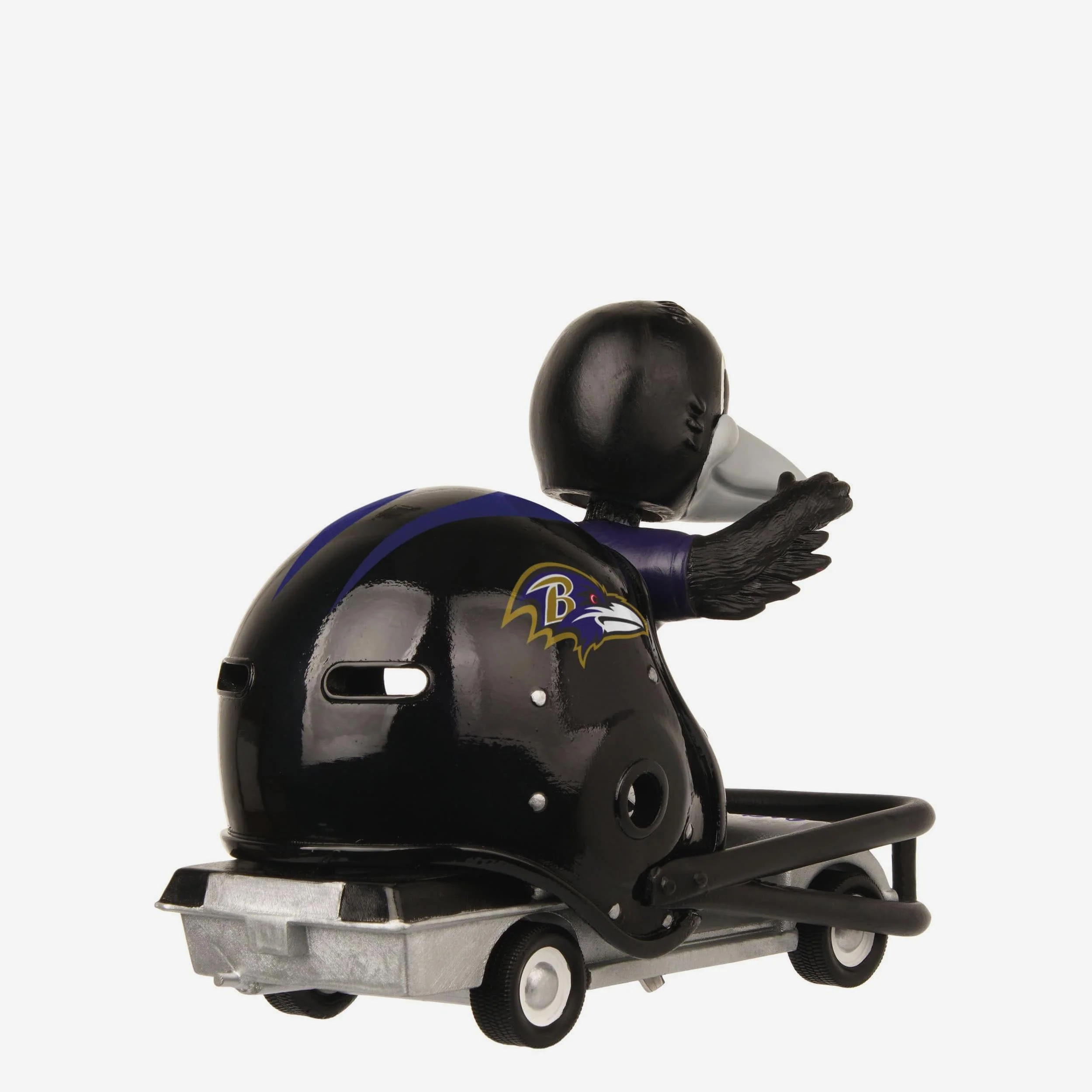 Poe Baltimore Ravens Helmet Cart Mascot Bobblehead - Image 6