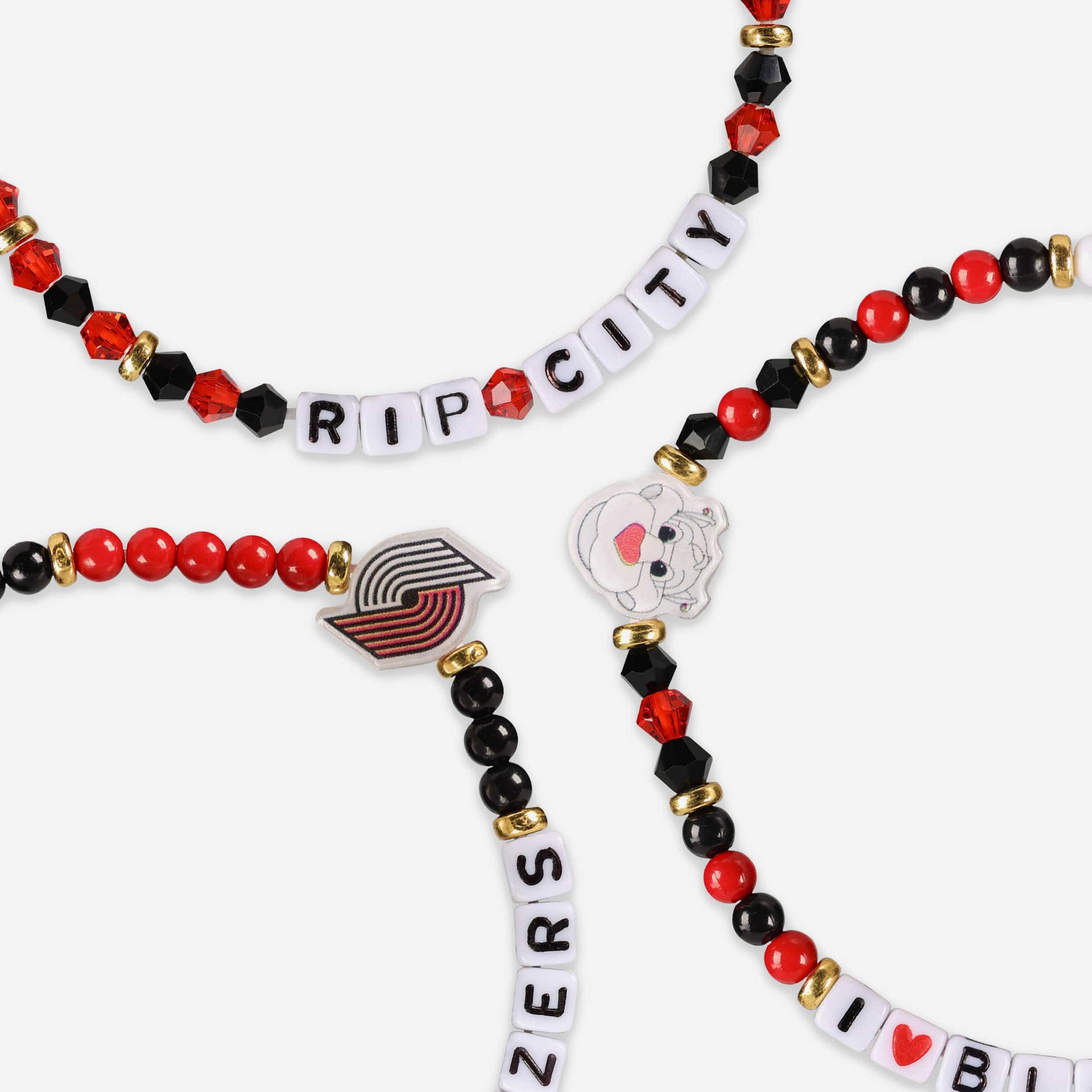 Portland Trail Blazers 3 Pack Friendship Bracelet - Image 2