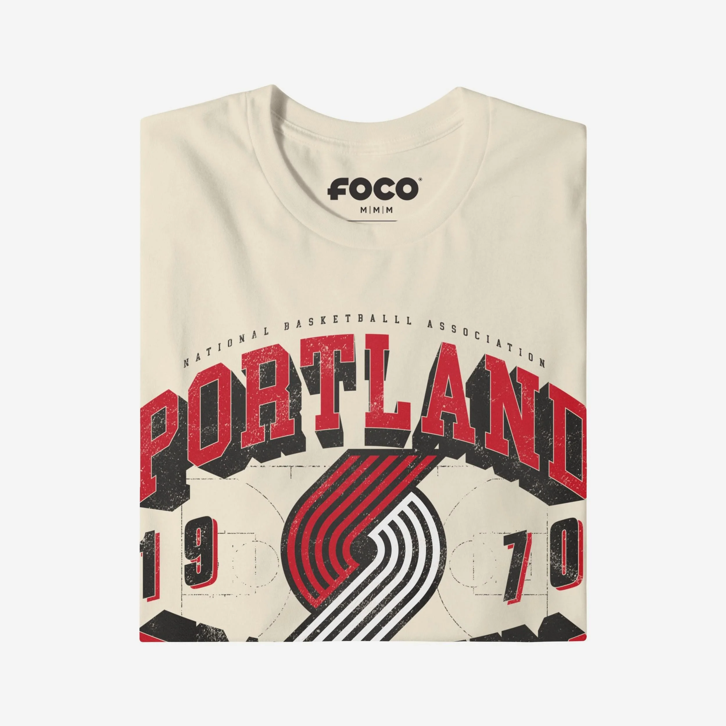 Portland Trail Blazers Court Arched Wordmark T-Shirt - Image 3