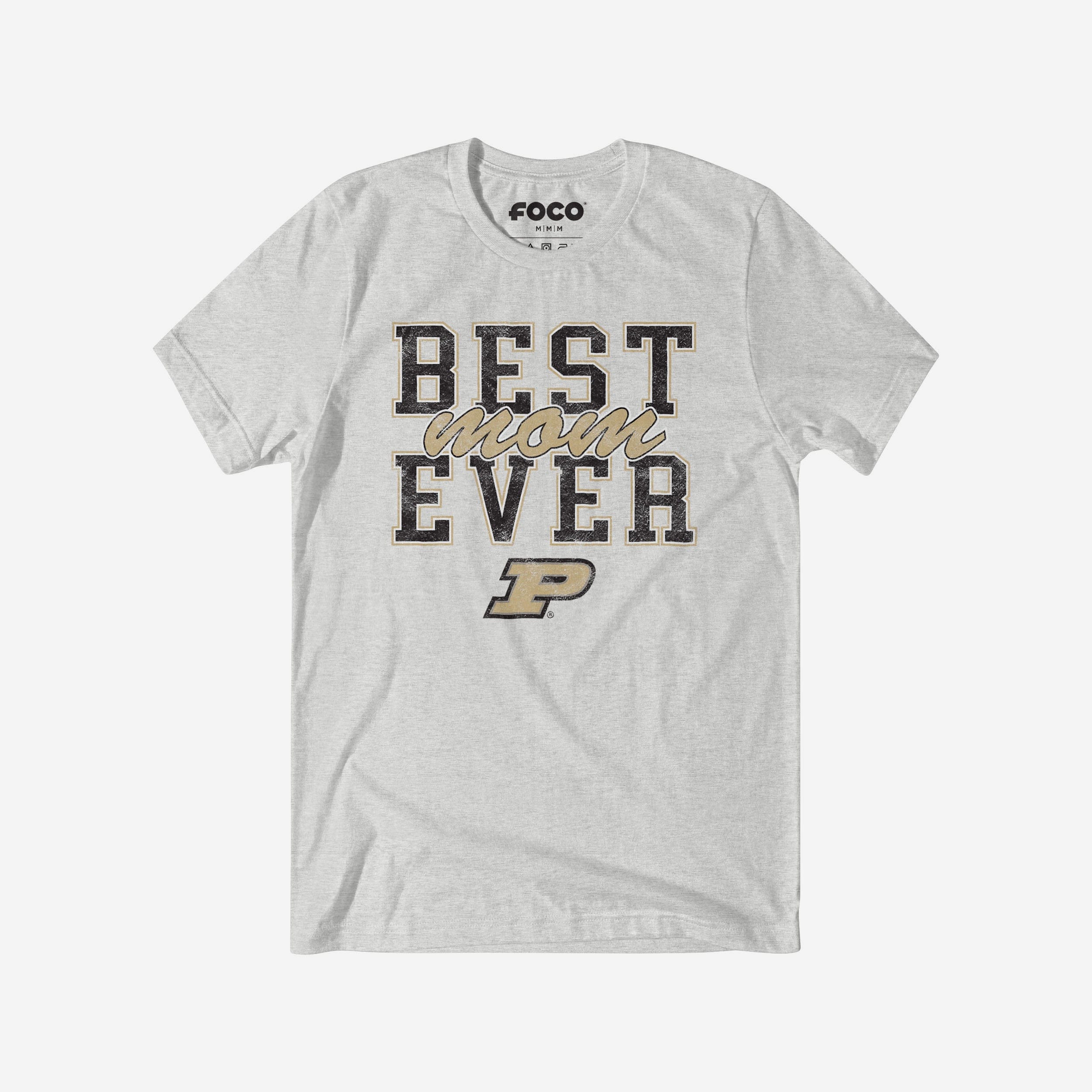 Purdue Boilermakers Best Mom Ever Stacked T-Shirt