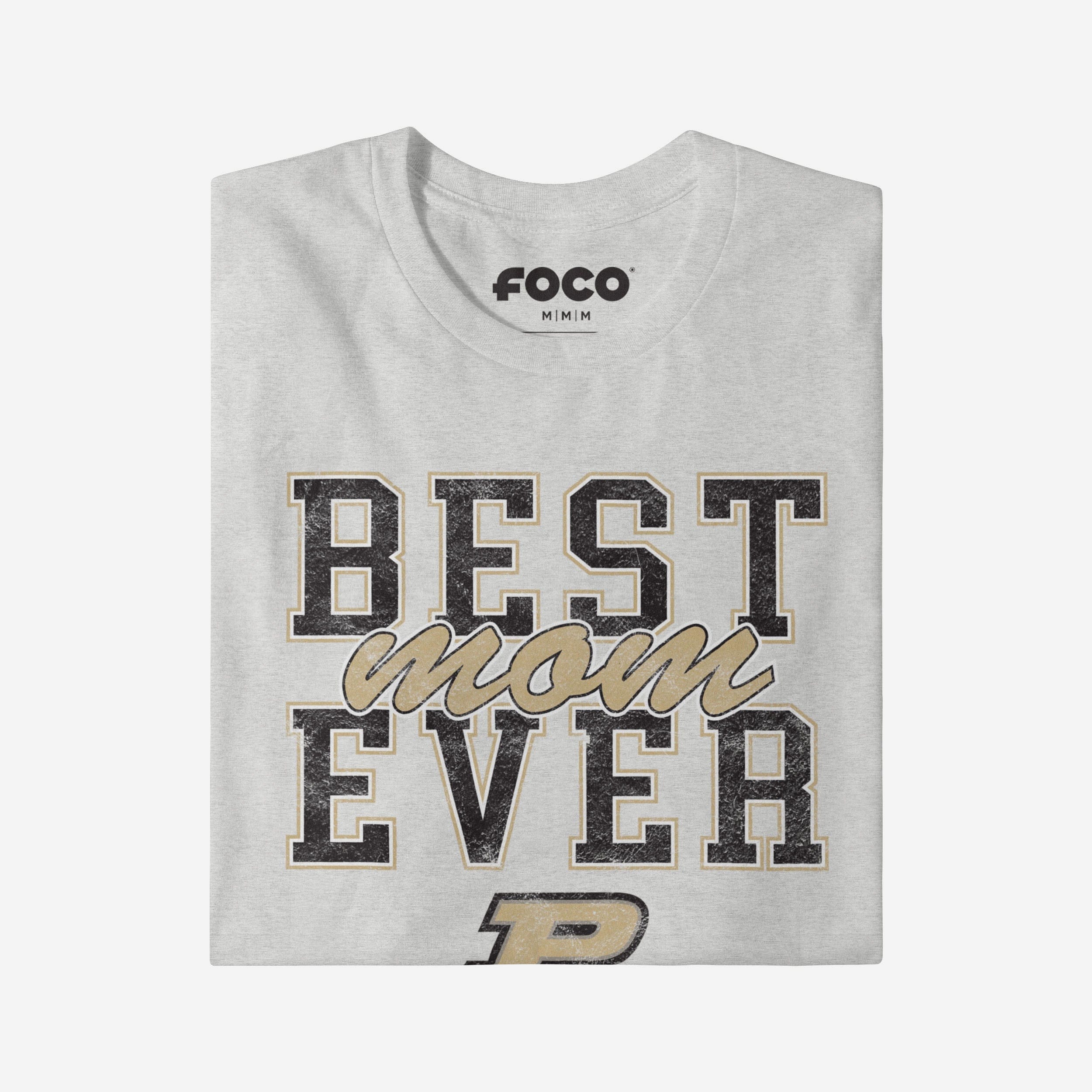Purdue Boilermakers Best Mom Ever Stacked T-Shirt - Image 3