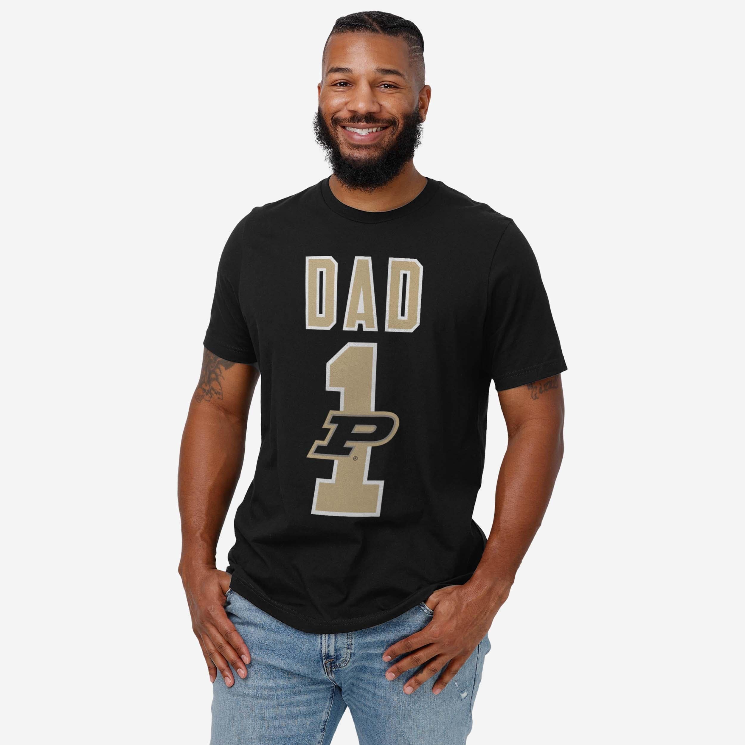 Purdue Boilermakers Number 1 Dad T-Shirt - Image 2