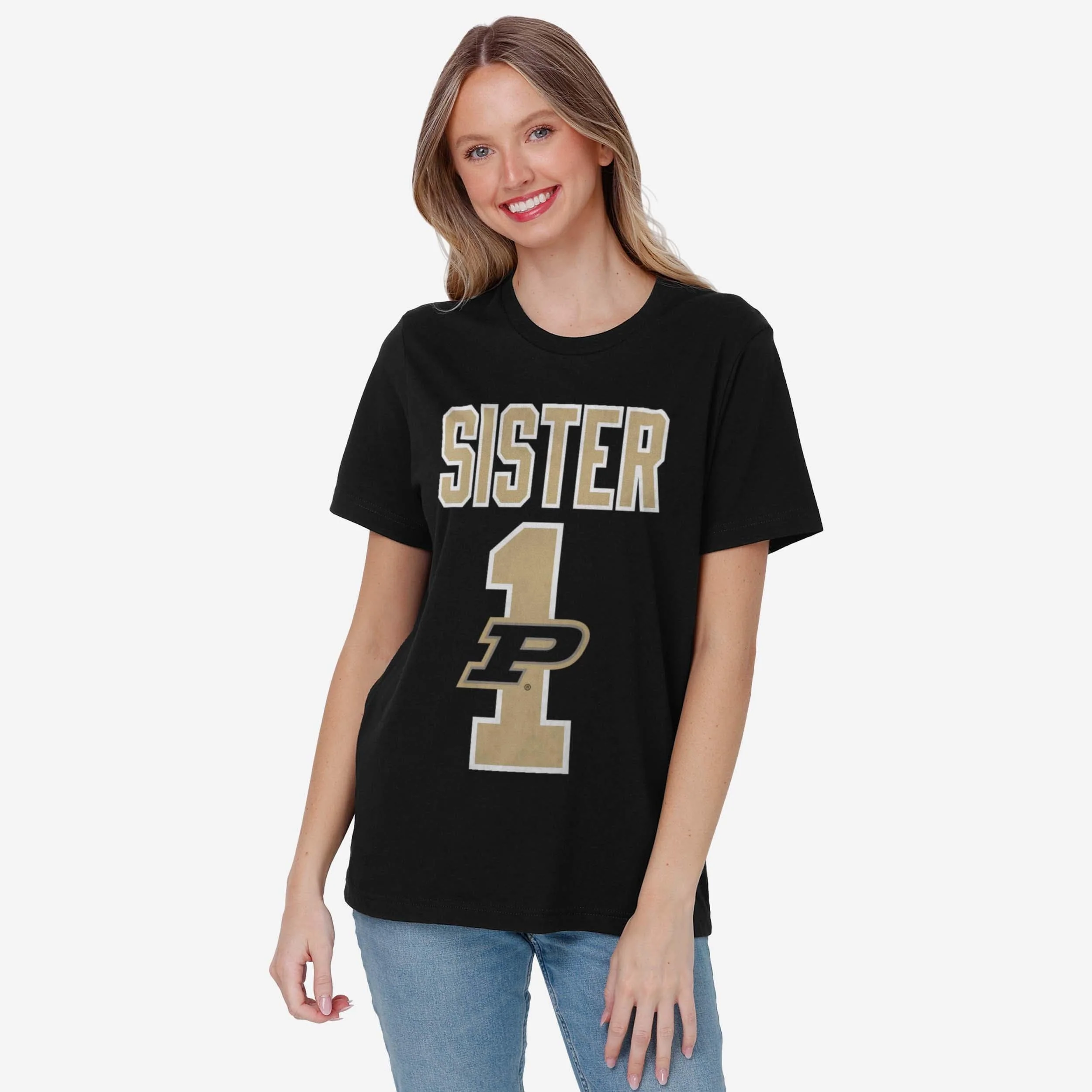 Purdue Boilermakers Number 1 Sister T-Shirt - Image 2