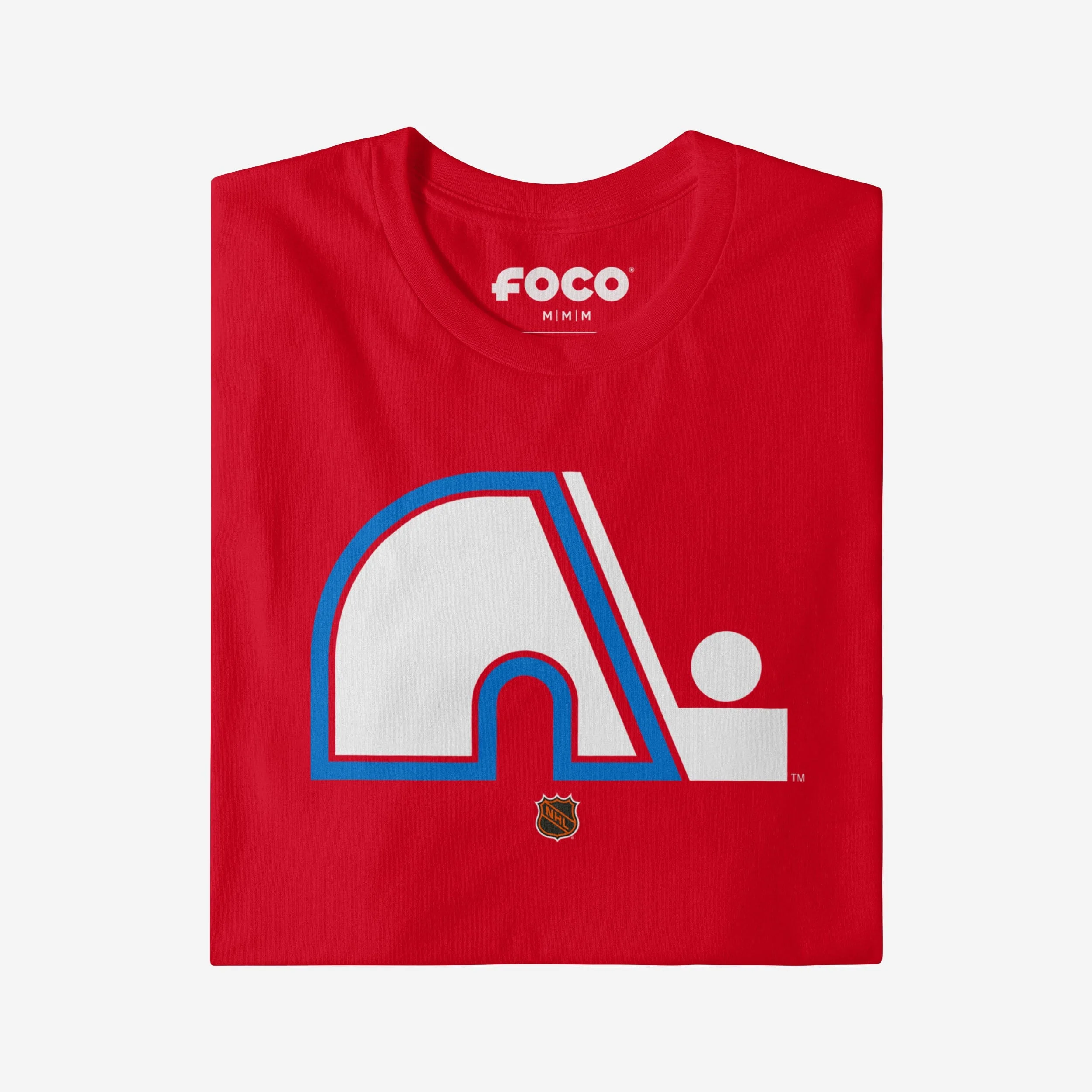 Quebec Nordiques 1985 Retro Logo T-Shirt - Image 6