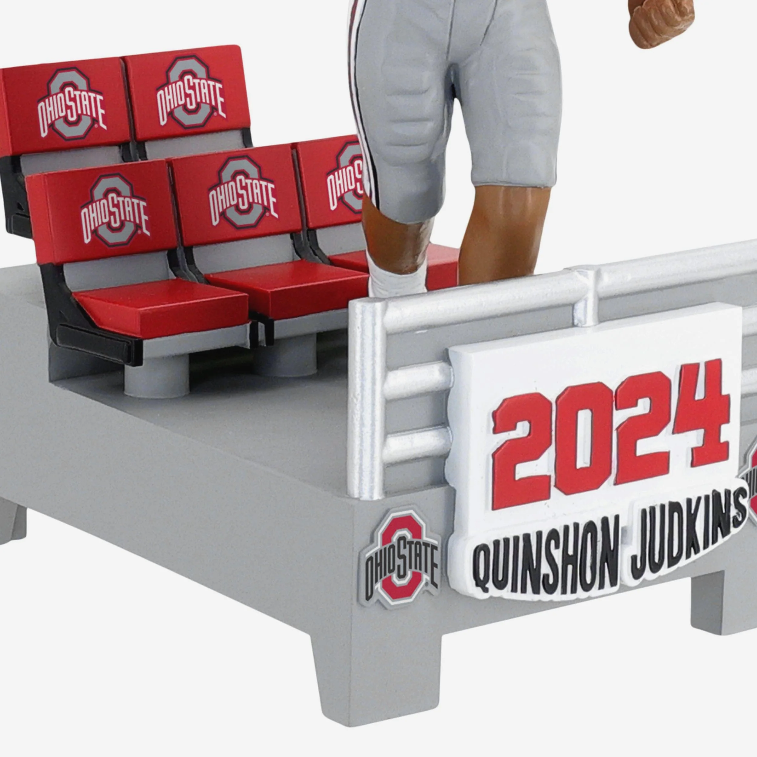 Quinshon Judkins Ohio State Buckeyes 2024 Banner Bobblehead - Image 3