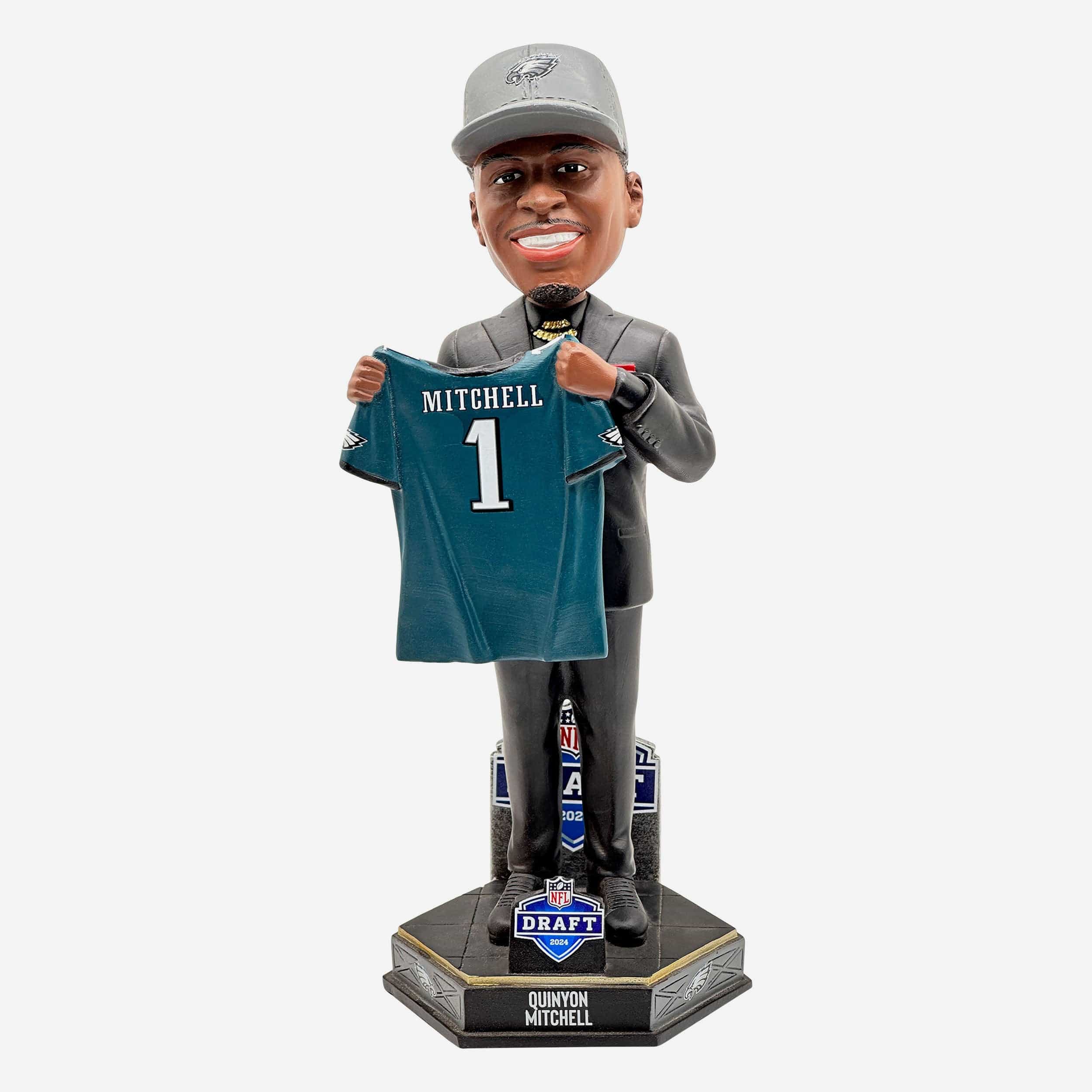 Quinyon Mitchell Philadelphia Eagles 2024 Draft Pick Bobblehead