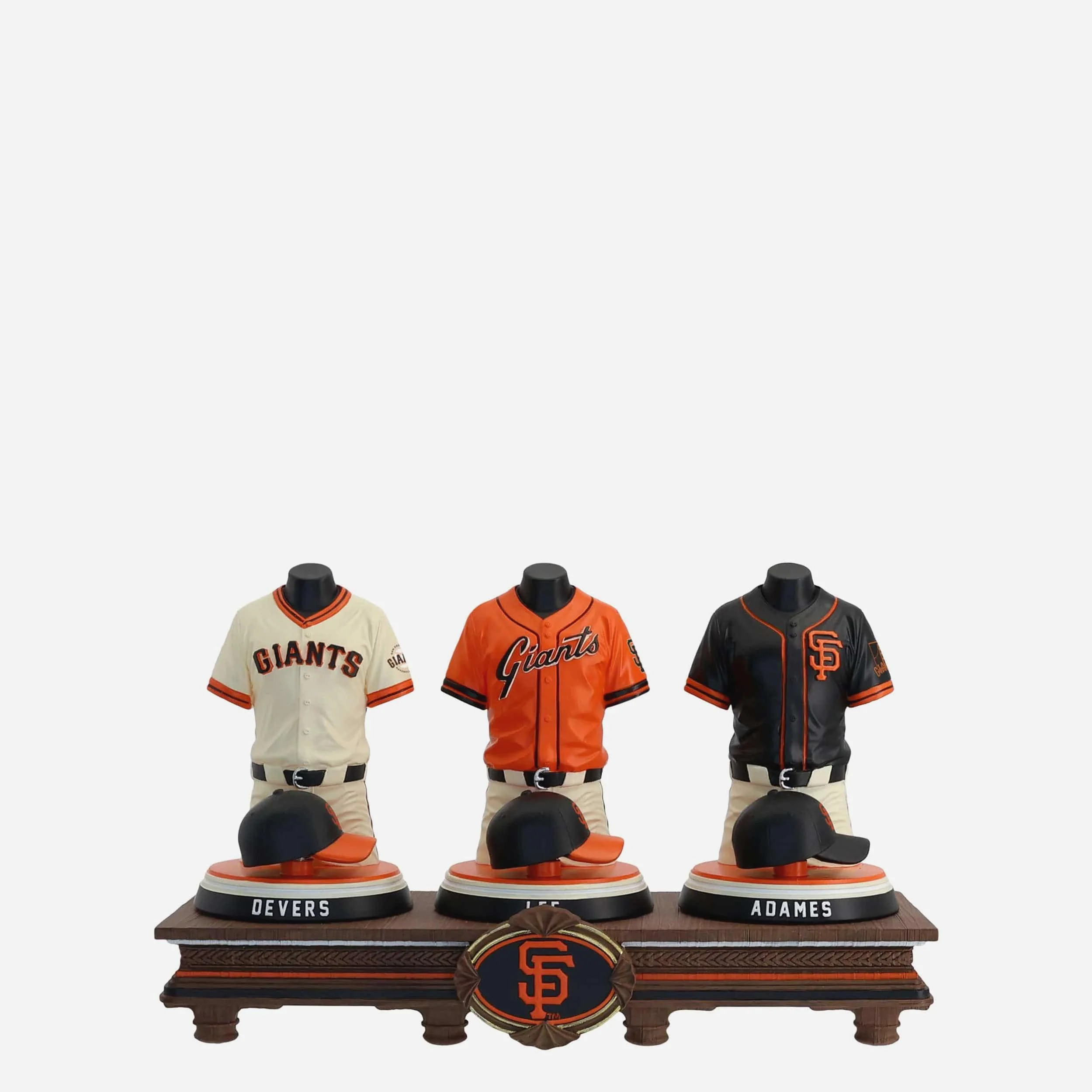 Rafael Devers & Jung Hoo Lee & Willy Adames San Francisco Giants 2026 Jersey Bust Triple Bobblehead