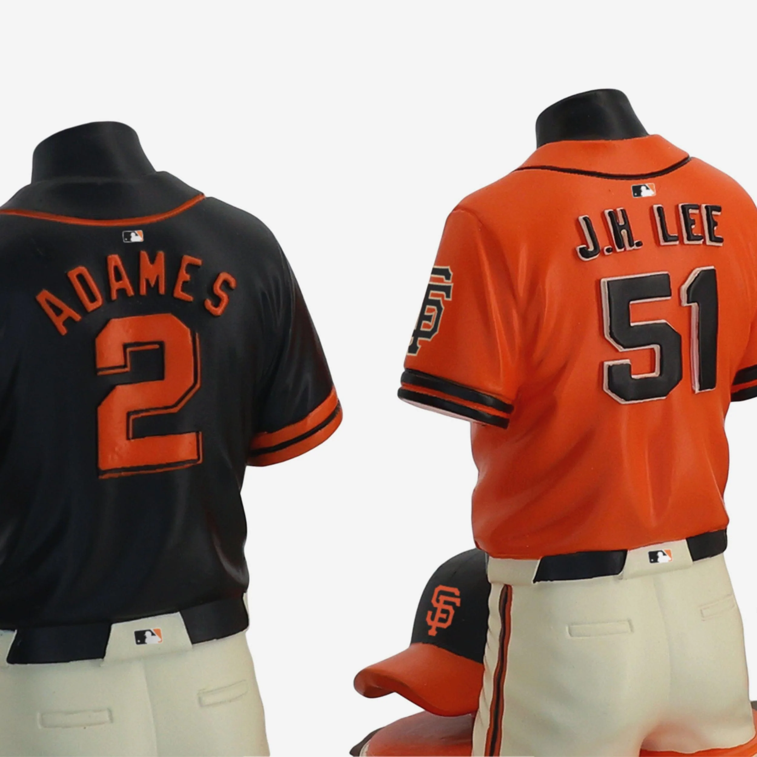 Rafael Devers & Jung Hoo Lee & Willy Adames San Francisco Giants 2026 Jersey Bust Triple Bobblehead - Image 4
