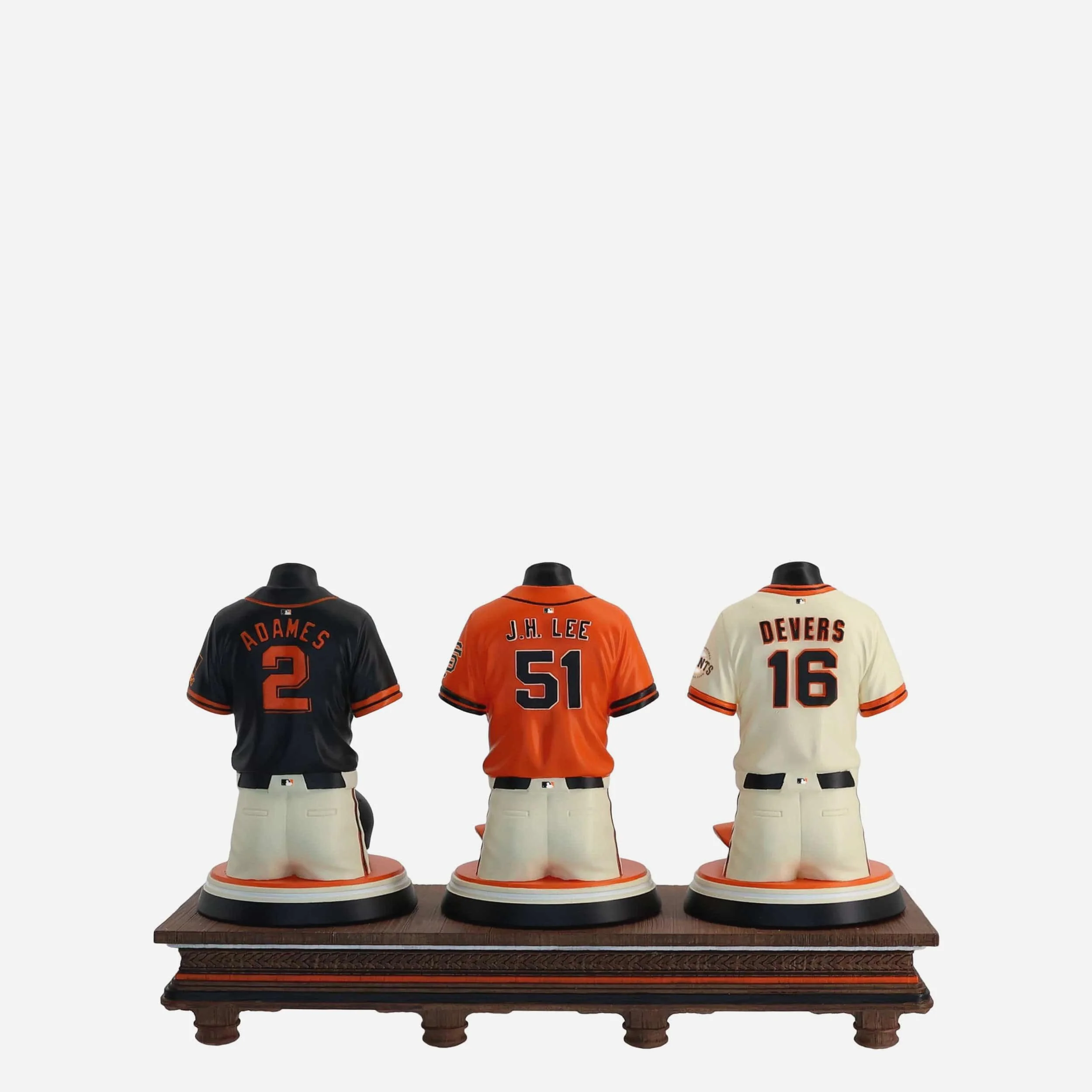 Rafael Devers & Jung Hoo Lee & Willy Adames San Francisco Giants 2026 Jersey Bust Triple Bobblehead - Image 6
