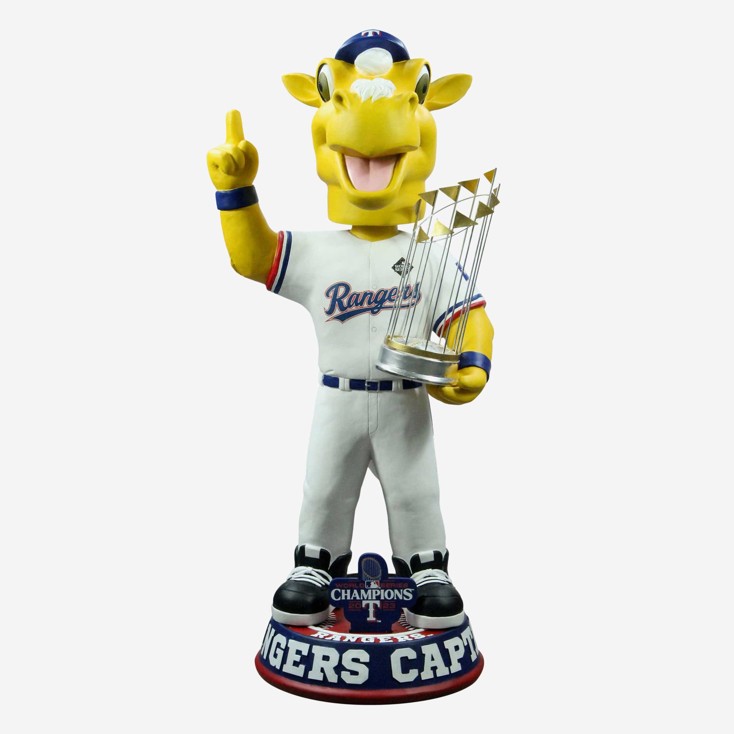 Rangers Captain Texas Rangers 2023 World Series Champions 3 Ft Bobblehead