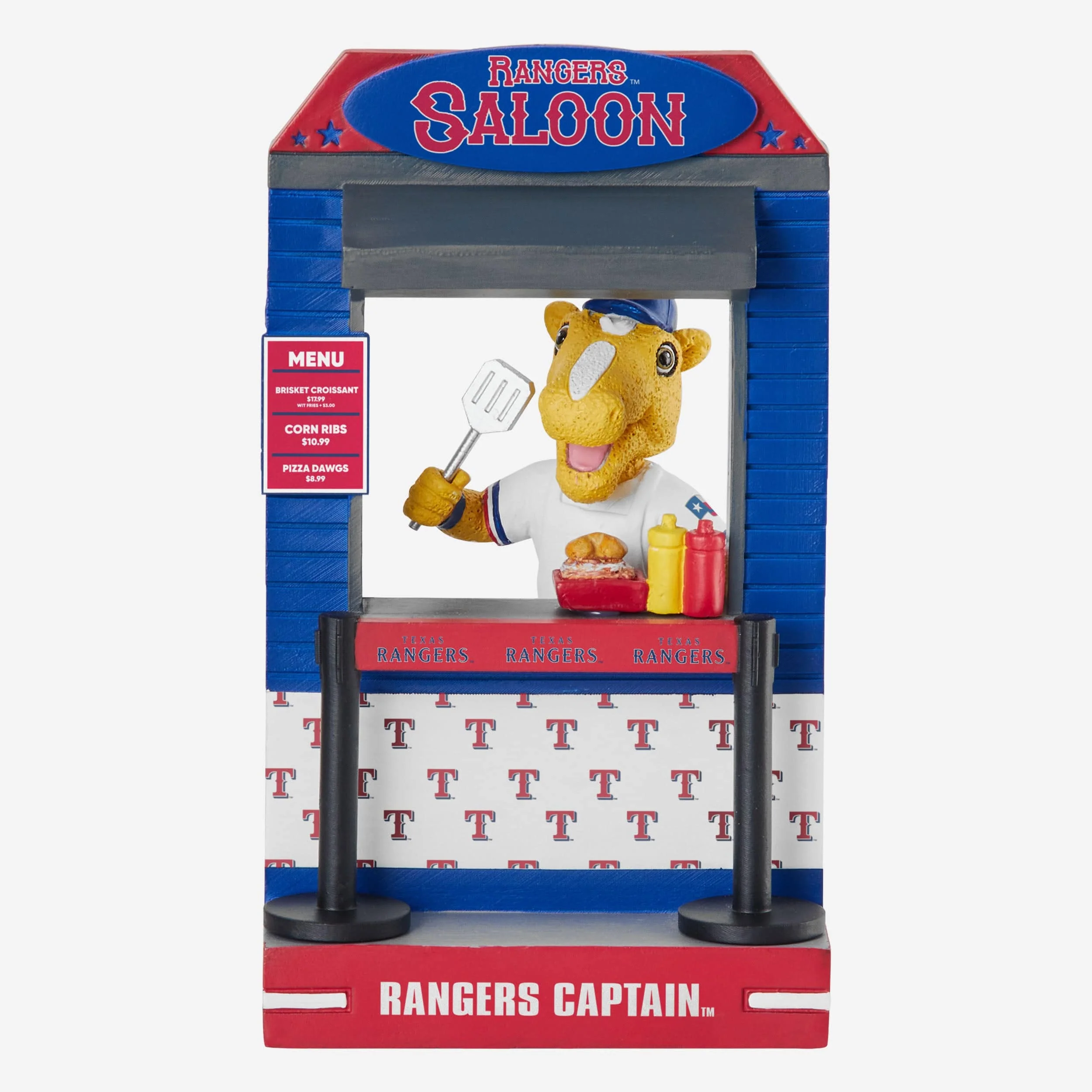 Rangers Captain Texas Rangers 2024 Opening Day Mascot Bobblehead