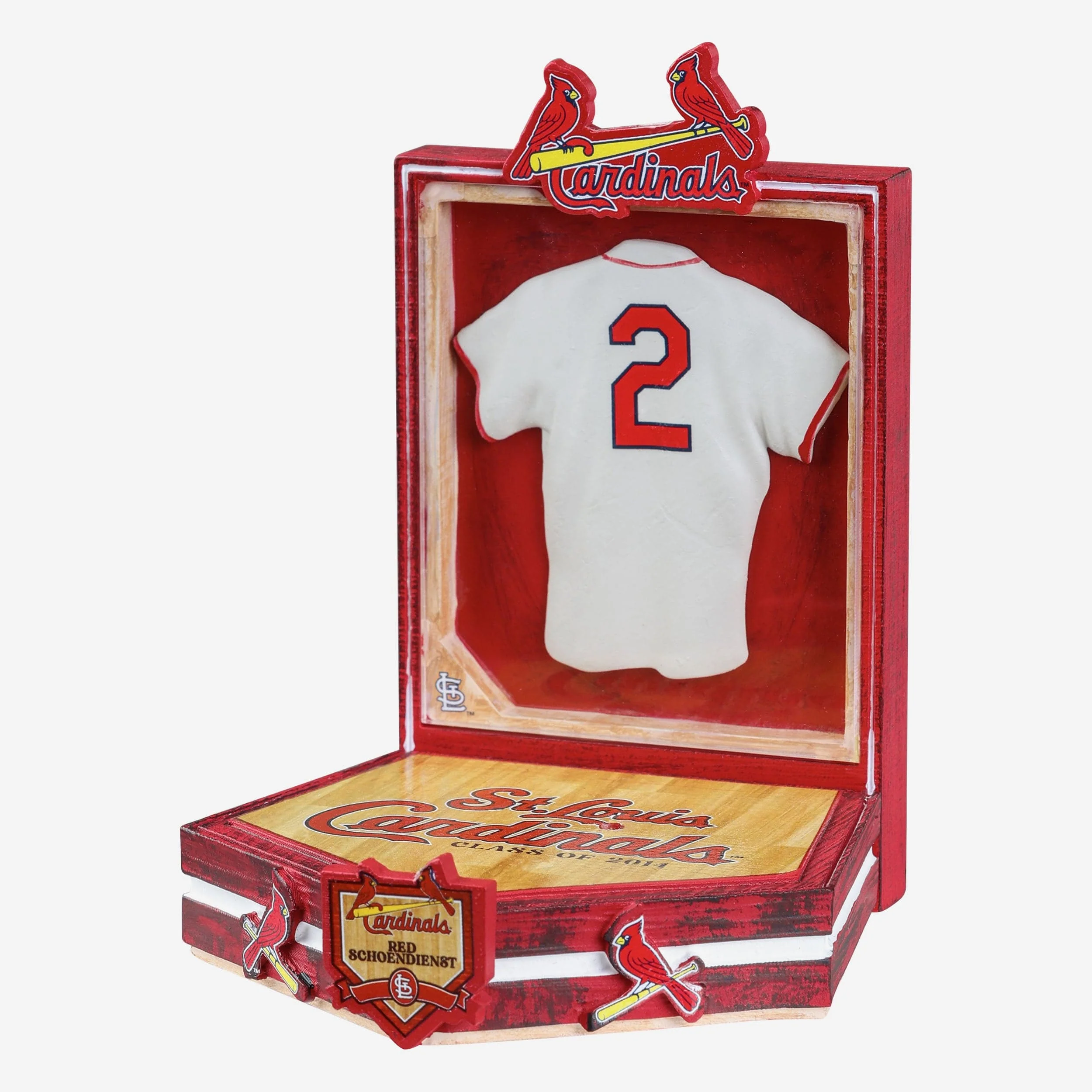 Red Schoendienst St Louis Cardinals Red Jacket Bobblehead - Image 3