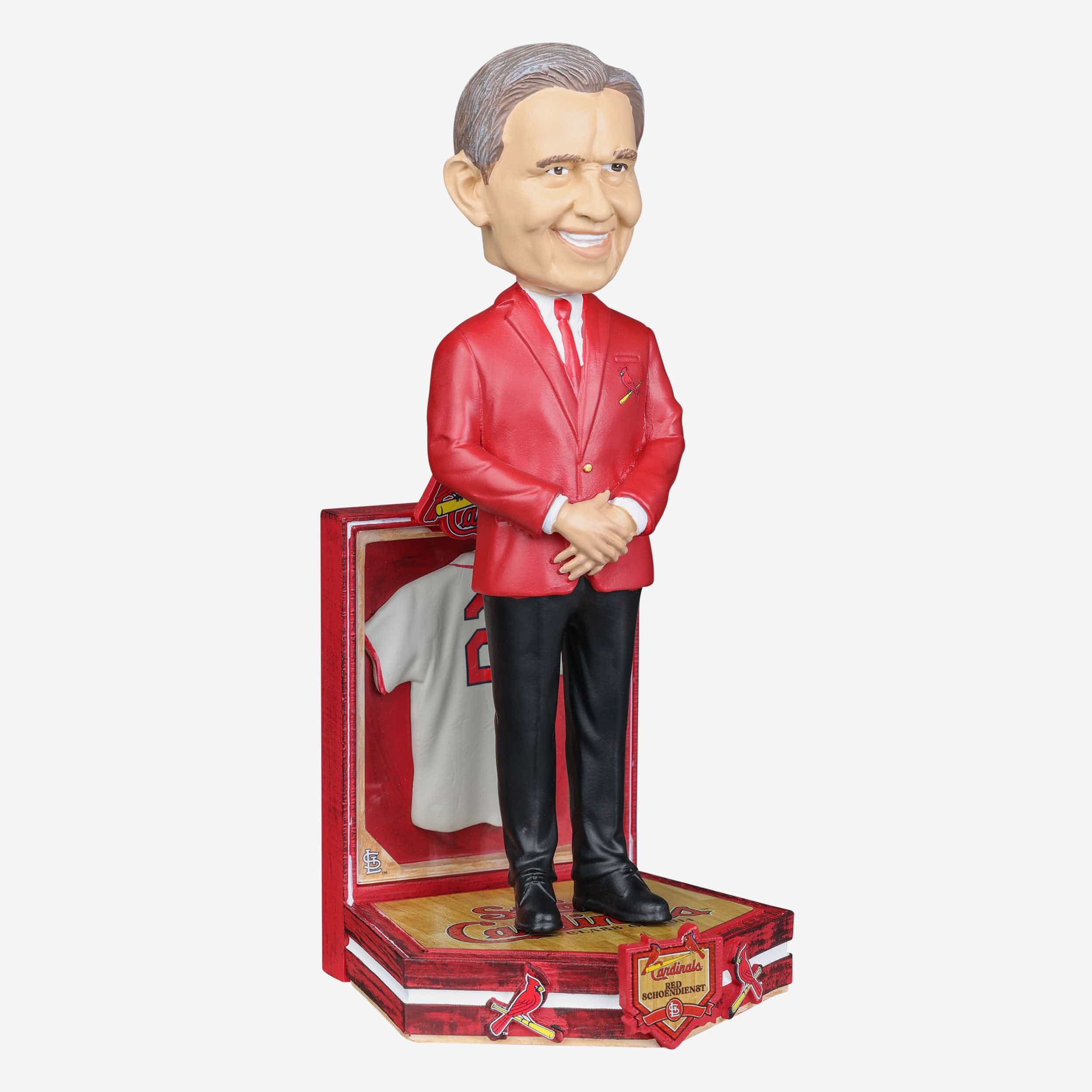 Red Schoendienst St Louis Cardinals Red Jacket Bobblehead - Image 4