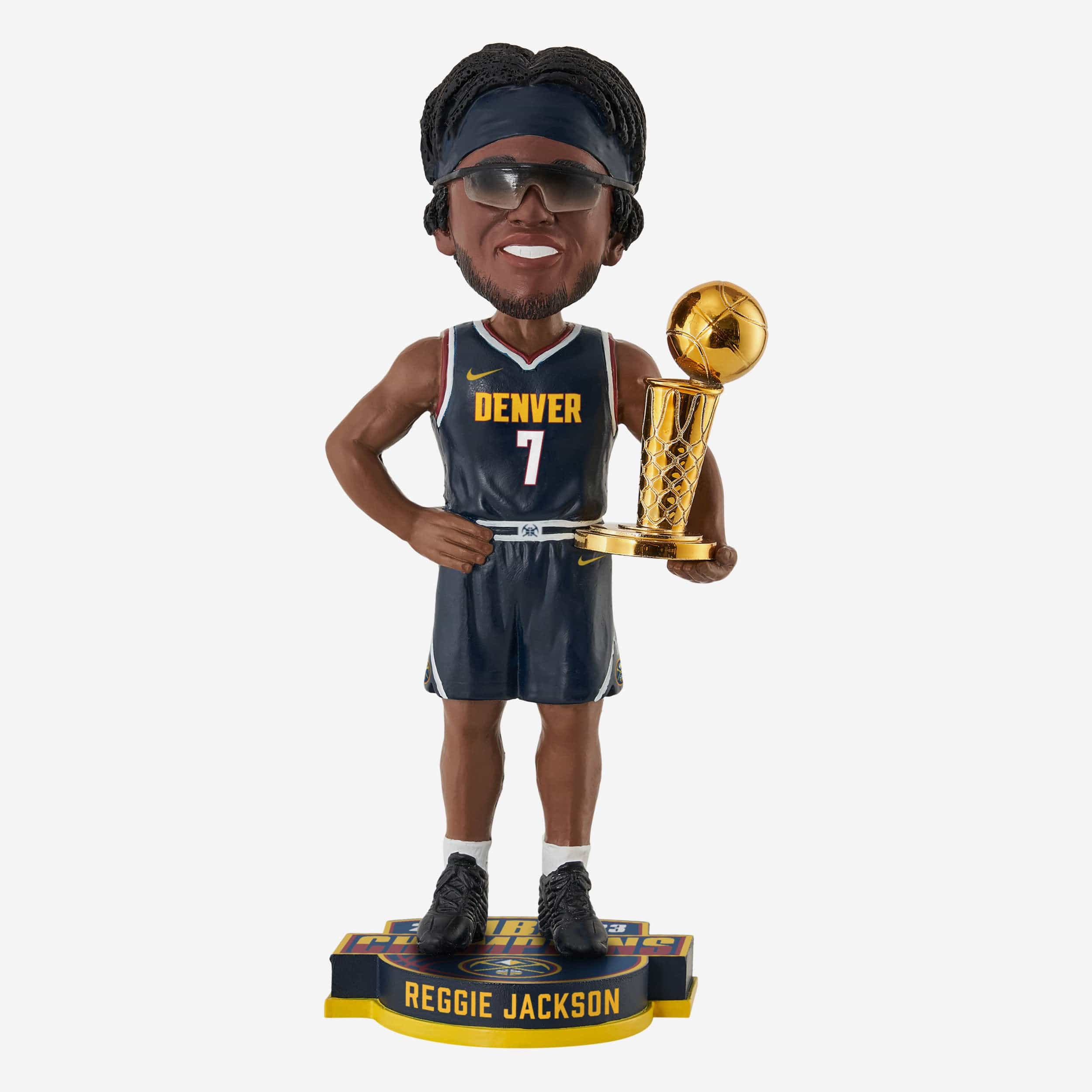 Reggie Jackson Denver Nuggets 2023 NBA Champions Bobblehead