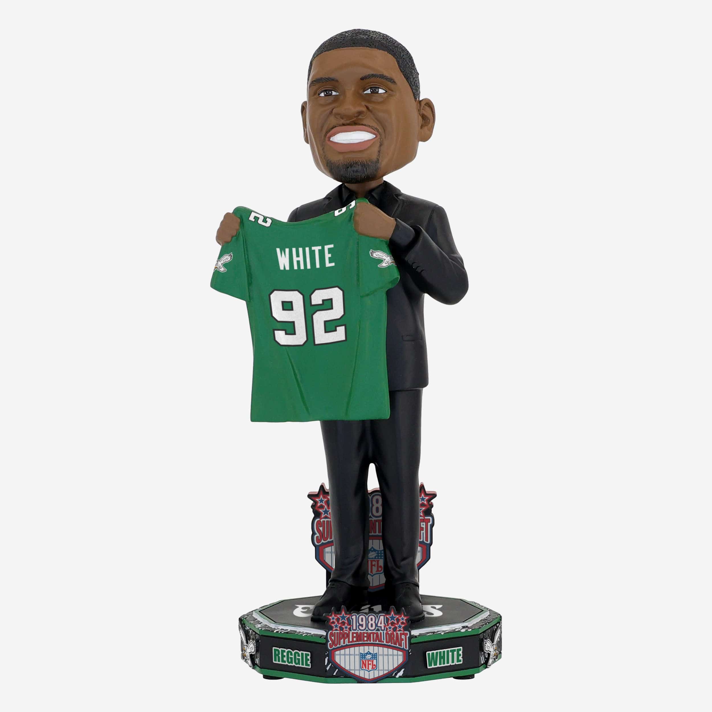 Reggie White Philadelphia Eagles 1984 Supplemental Draft Pick Bobblehead