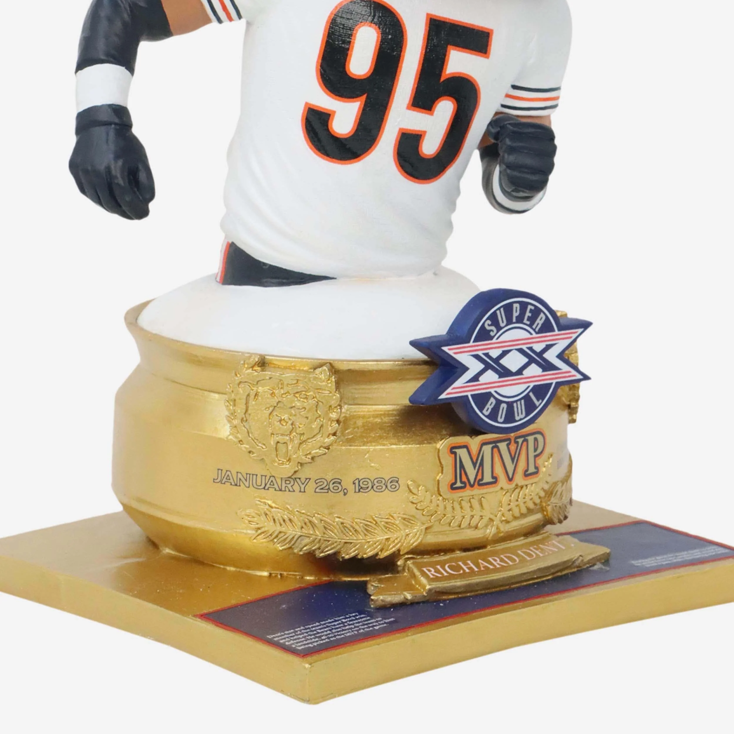Richard Dent Chicago Bears Super Bowl XX MVP Bust Bighead Bobblehead - Image 3
