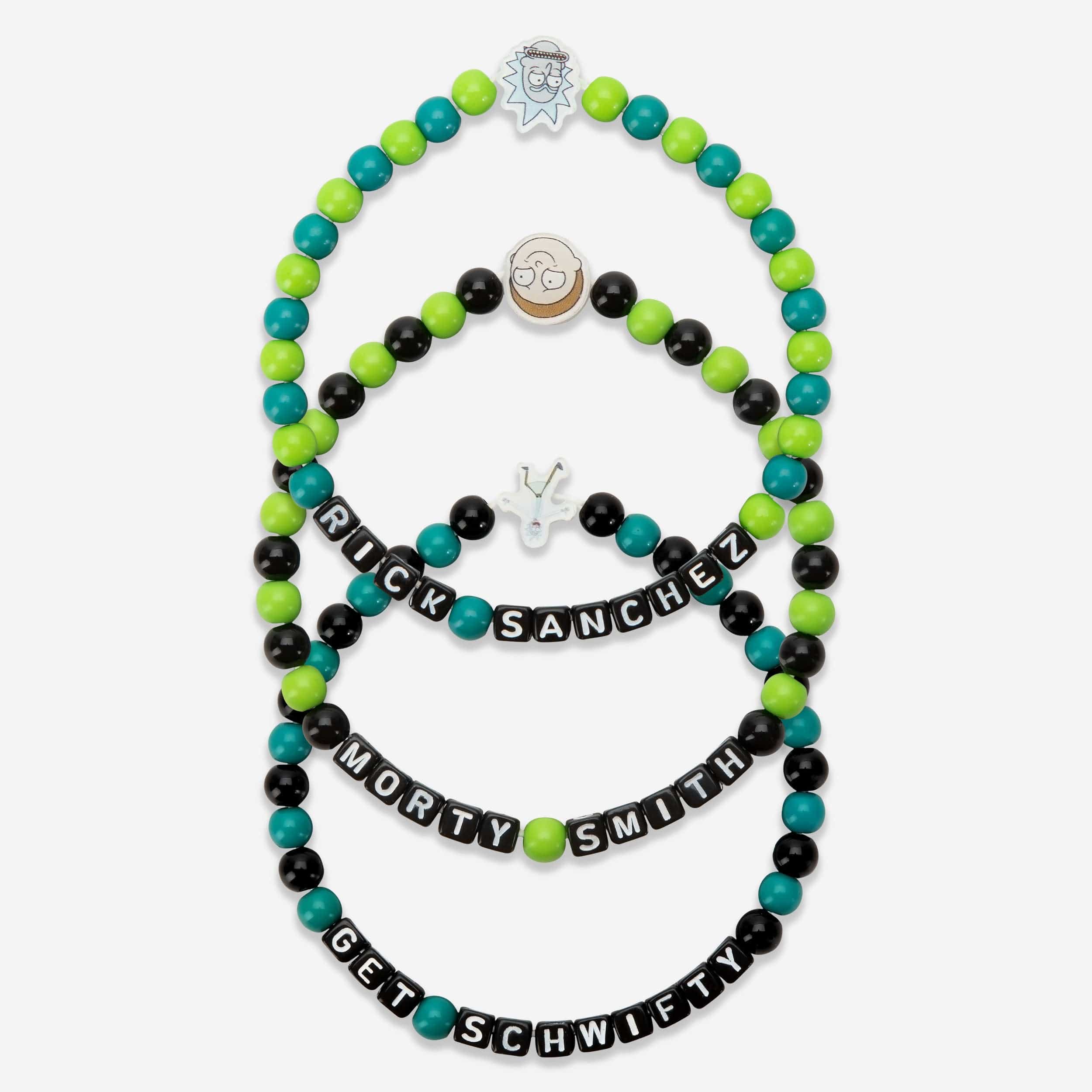 Rick Sanchez & Morty Smith Rick and Morty 3 Pack Beaded Friendship Bracelet