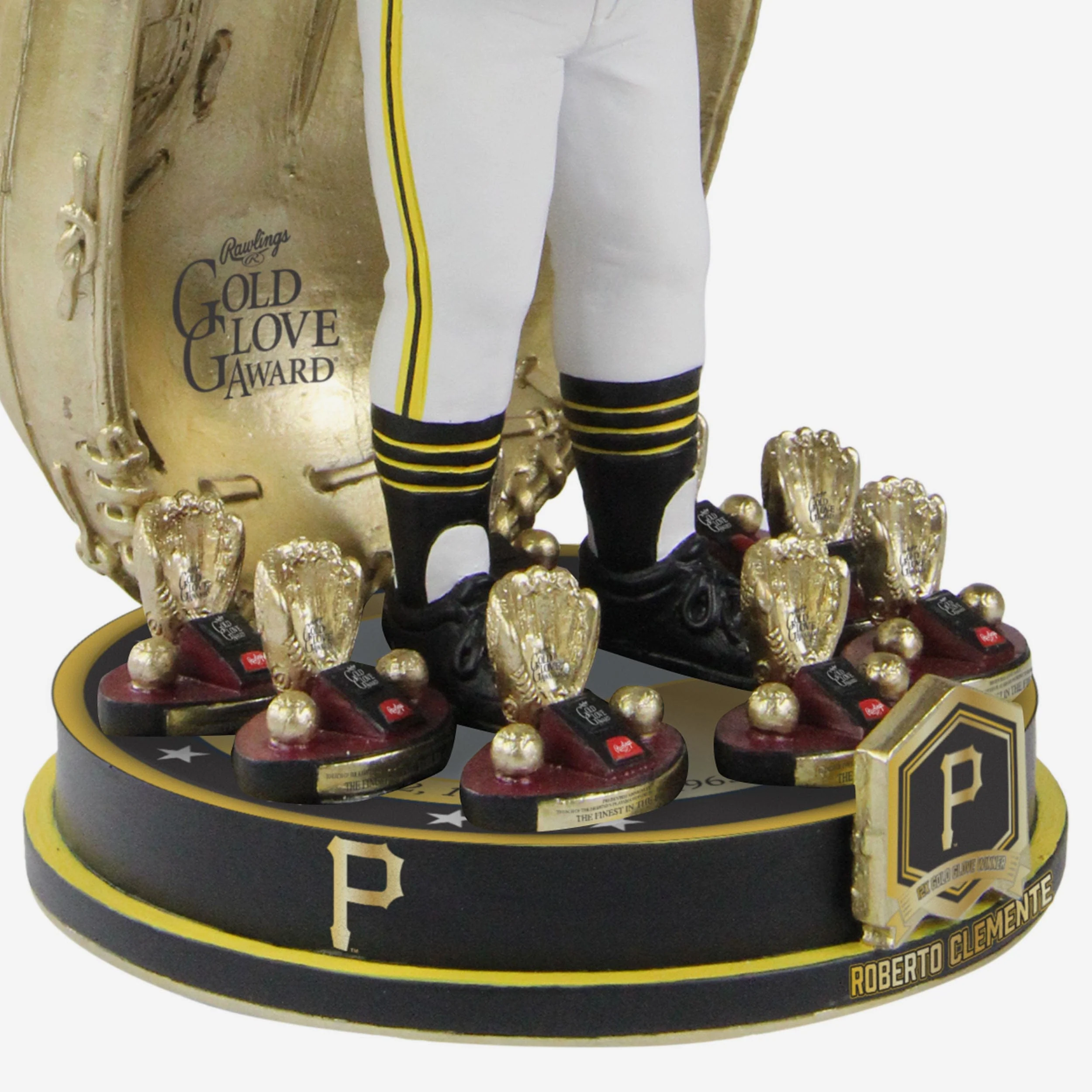 Roberto Clemente Pittsburgh Pirates 12x Gold Glove Award Bobblehead - Image 3