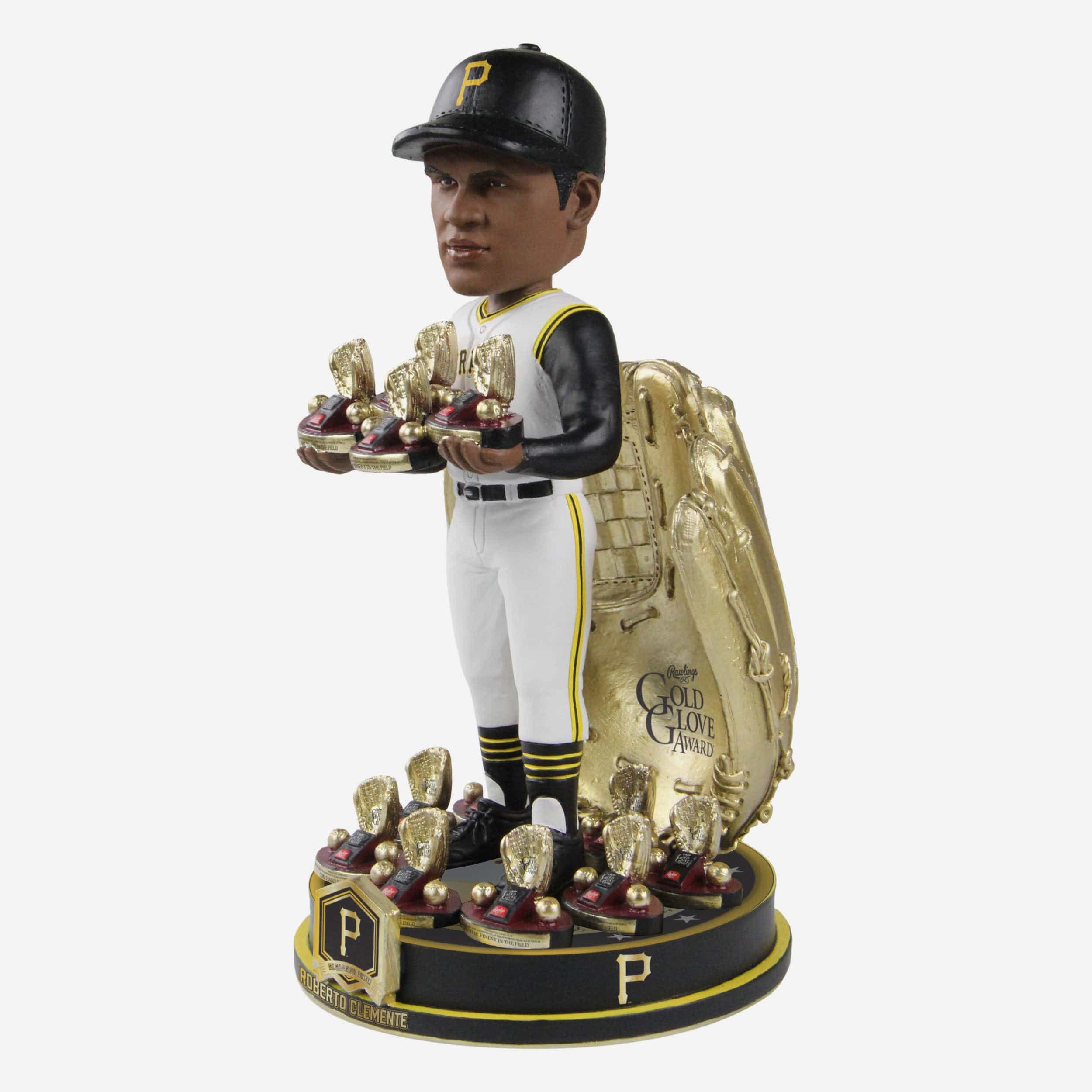 Roberto Clemente Pittsburgh Pirates 12x Gold Glove Award Bobblehead - Image 4