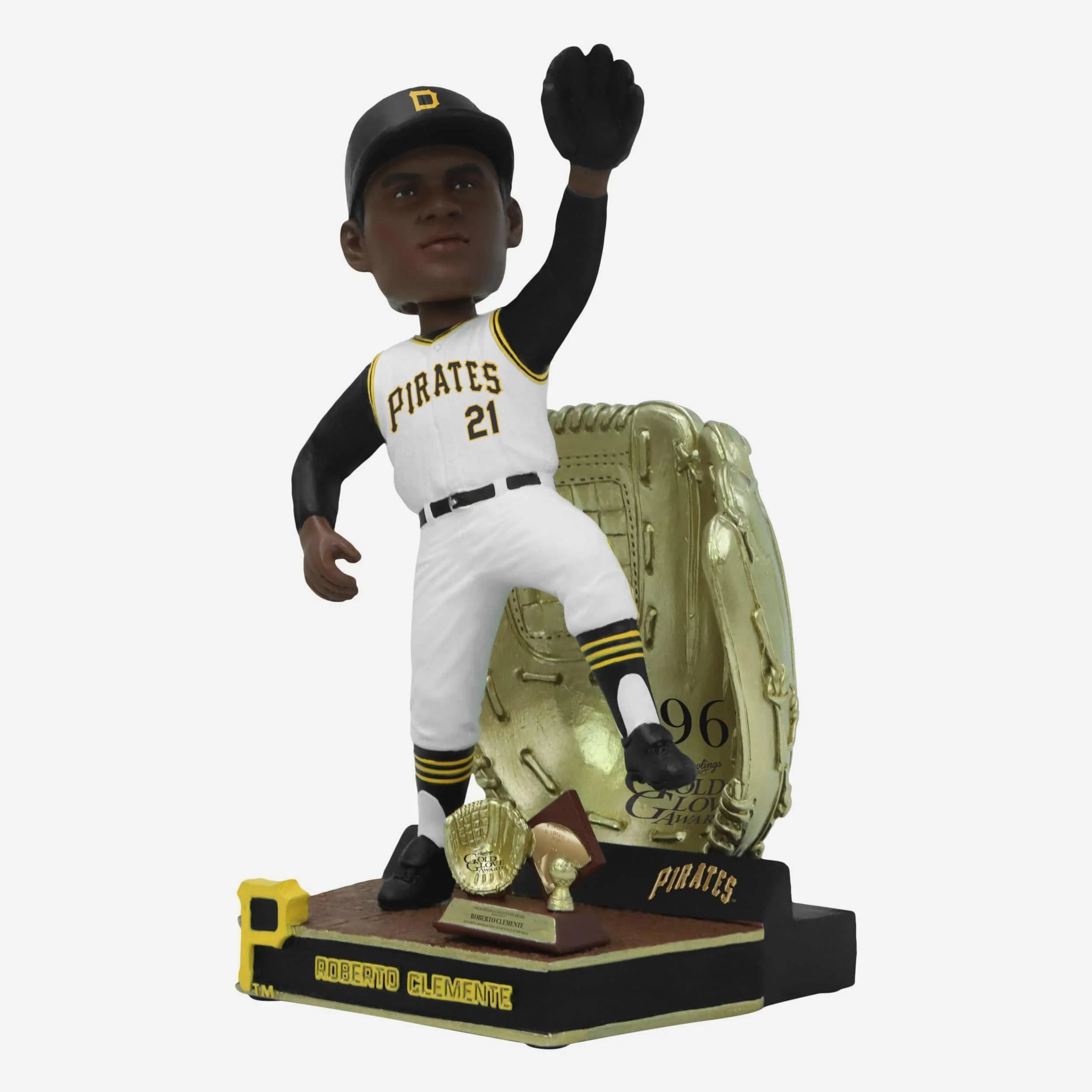 Roberto Clemente Pittsburgh Pirates 1962 Gold Glove Bobblehead - Image 3