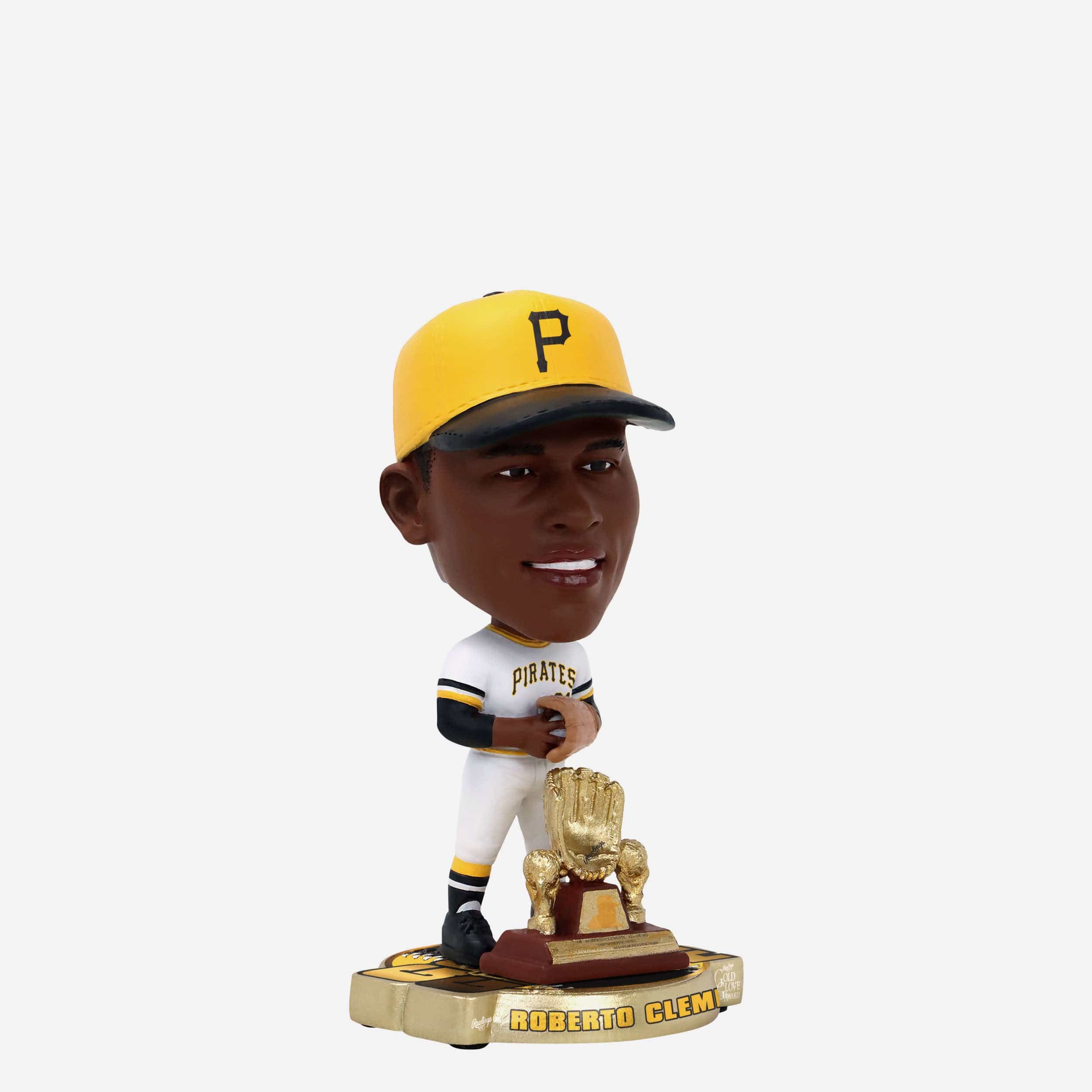 Roberto Clemente Pittsburgh Pirates 1972 Gold Glove Mini Bighead Bobblehead - Image 4