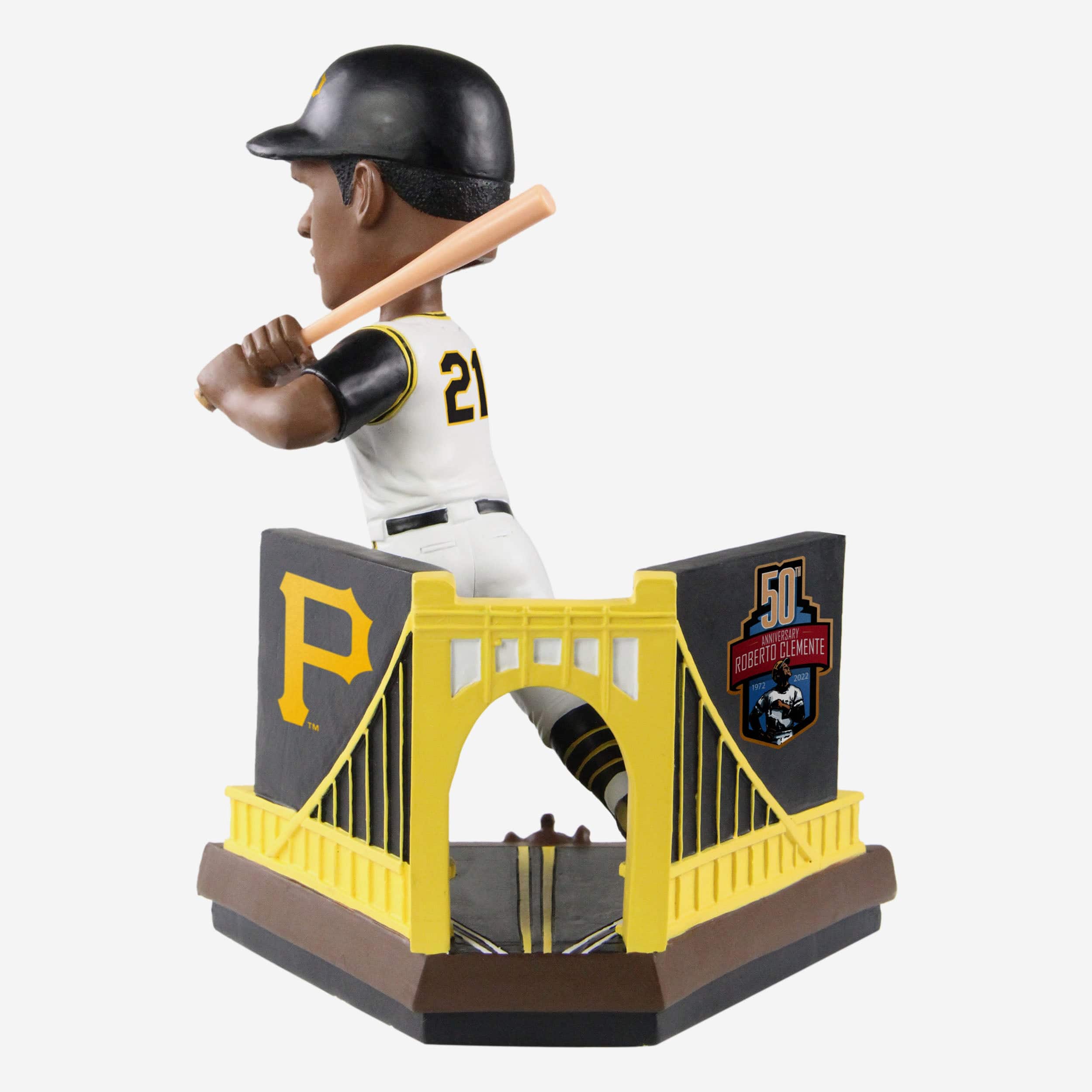 Roberto Clemente Pittsburgh Pirates Career Stats Bobblehead - Image 5
