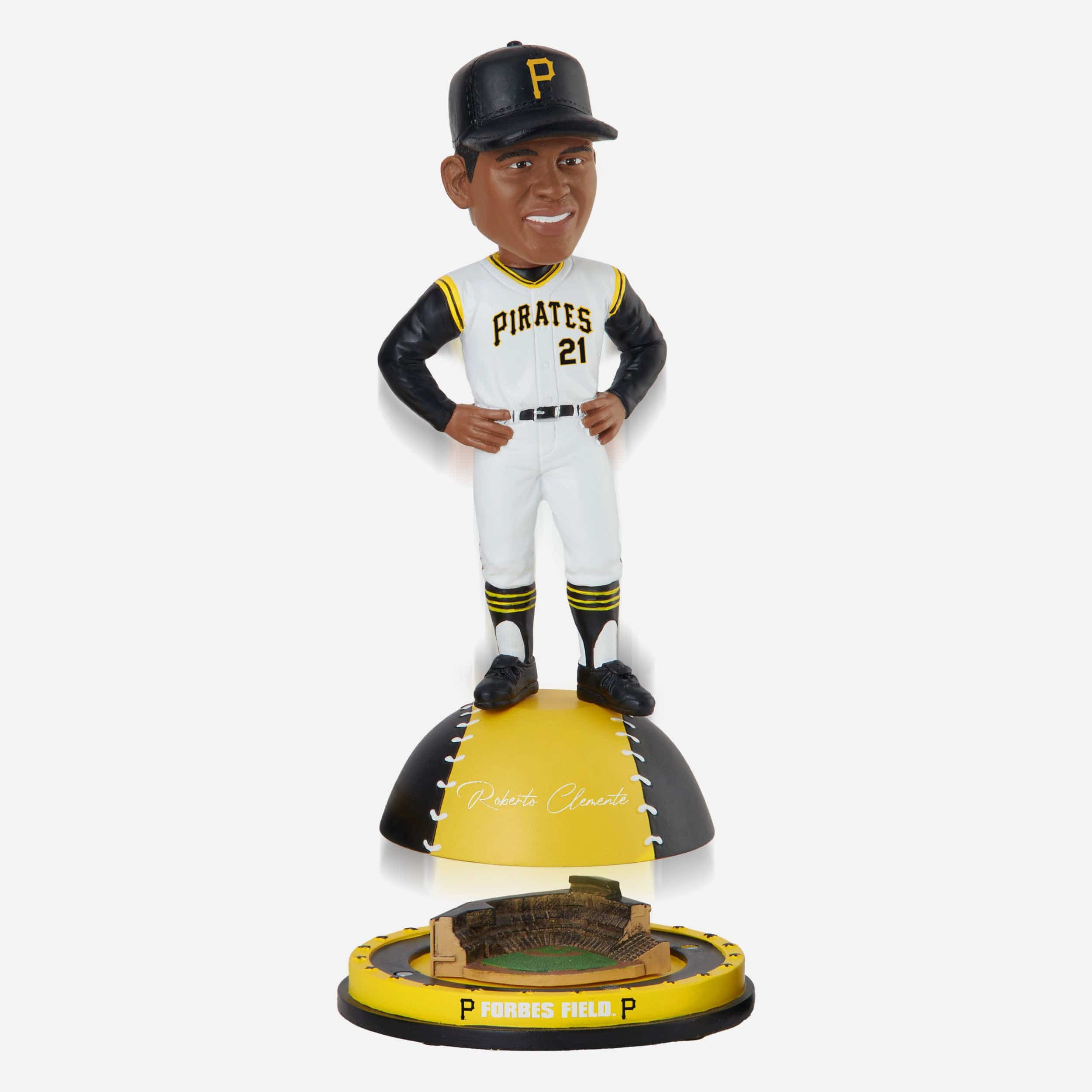 Roberto Clemente Pittsburgh Pirates Magnetic Stadium Base Bobblehead - Image 2