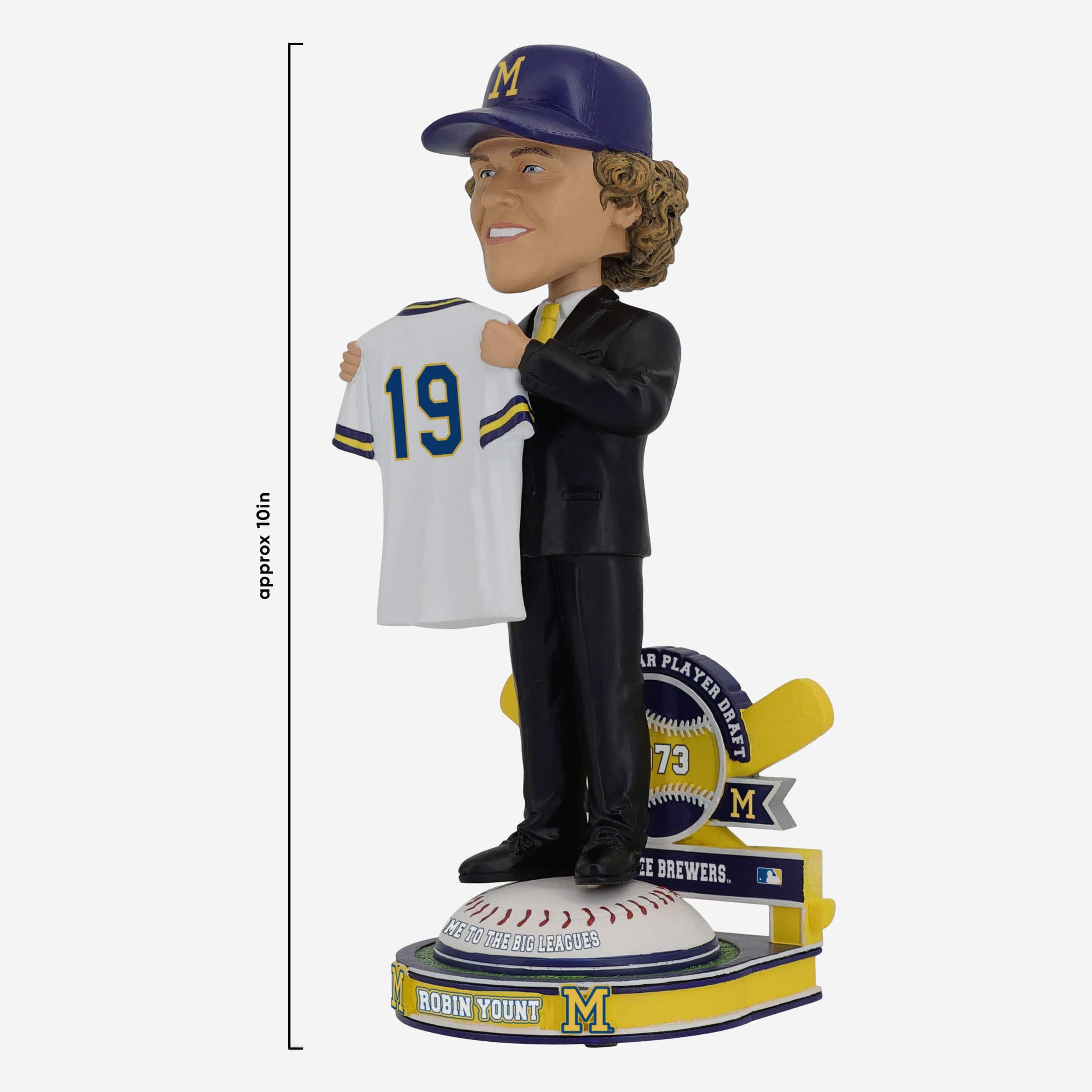 Robin Yount Milwaukee Brewers 1973 Draft Pick Bobblehead - Image 4