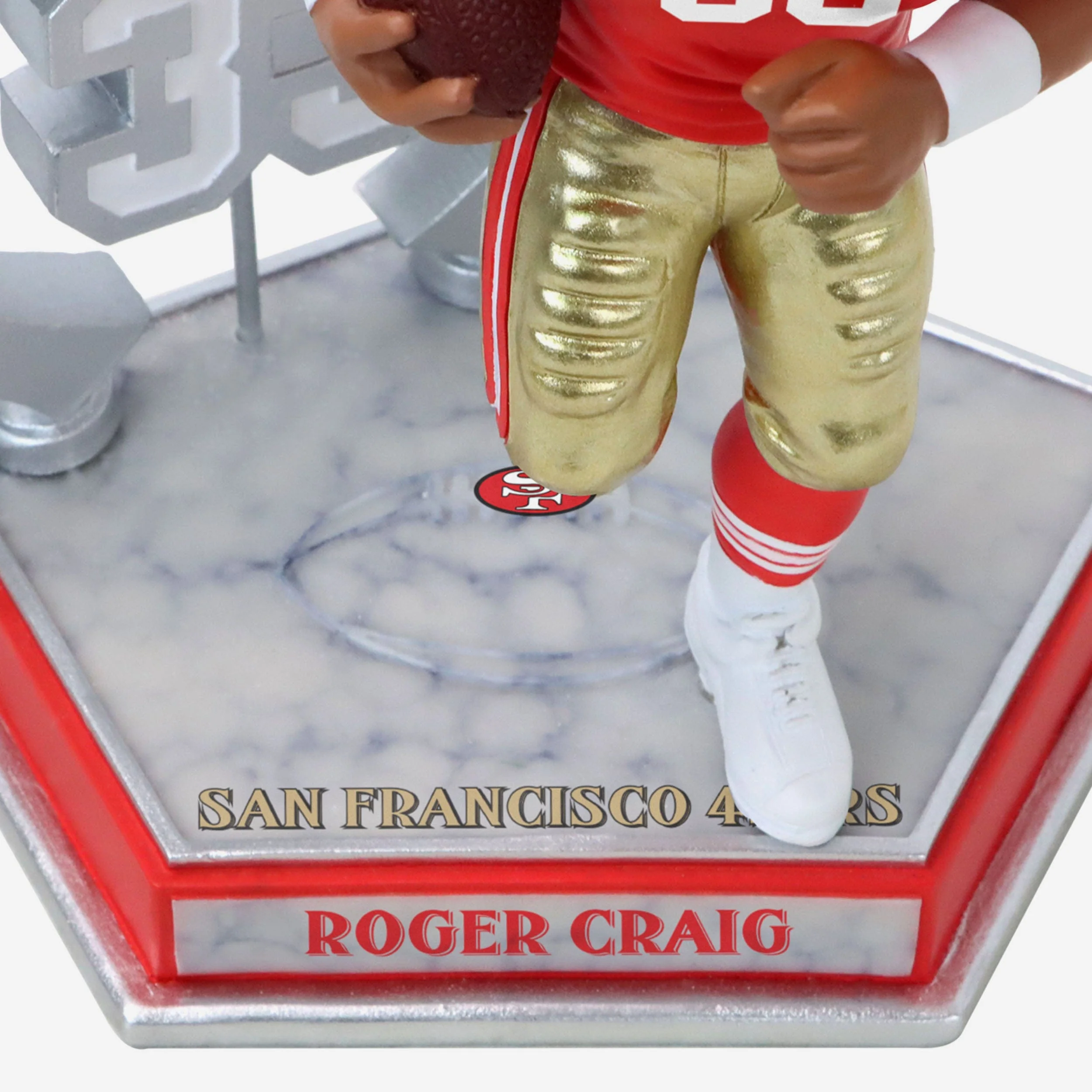 Roger Craig San Francisco 49ers Legendary Number 33 Bobblehead - Image 3